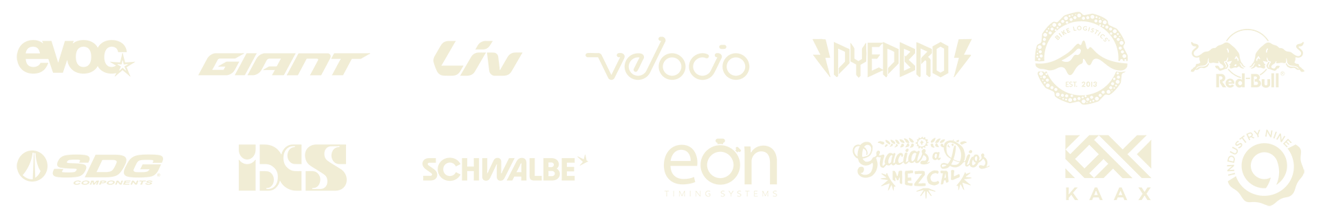 Official sponsors supporting the Transierra Norte international mountain bike race in Oaxaca Mexico