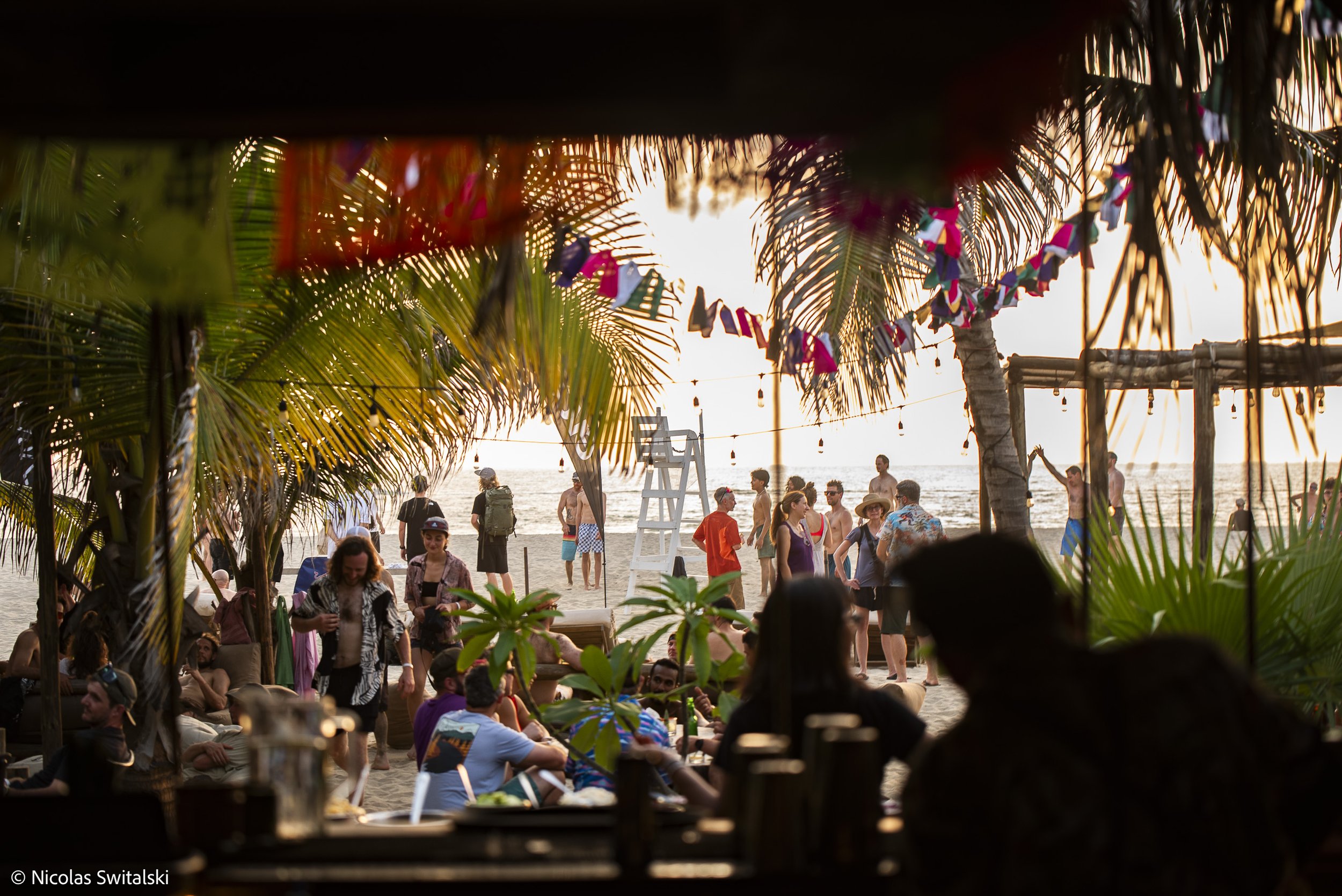 Pacific coast beach near Puerto Escondido Oaxaca after a mountain bike expedition