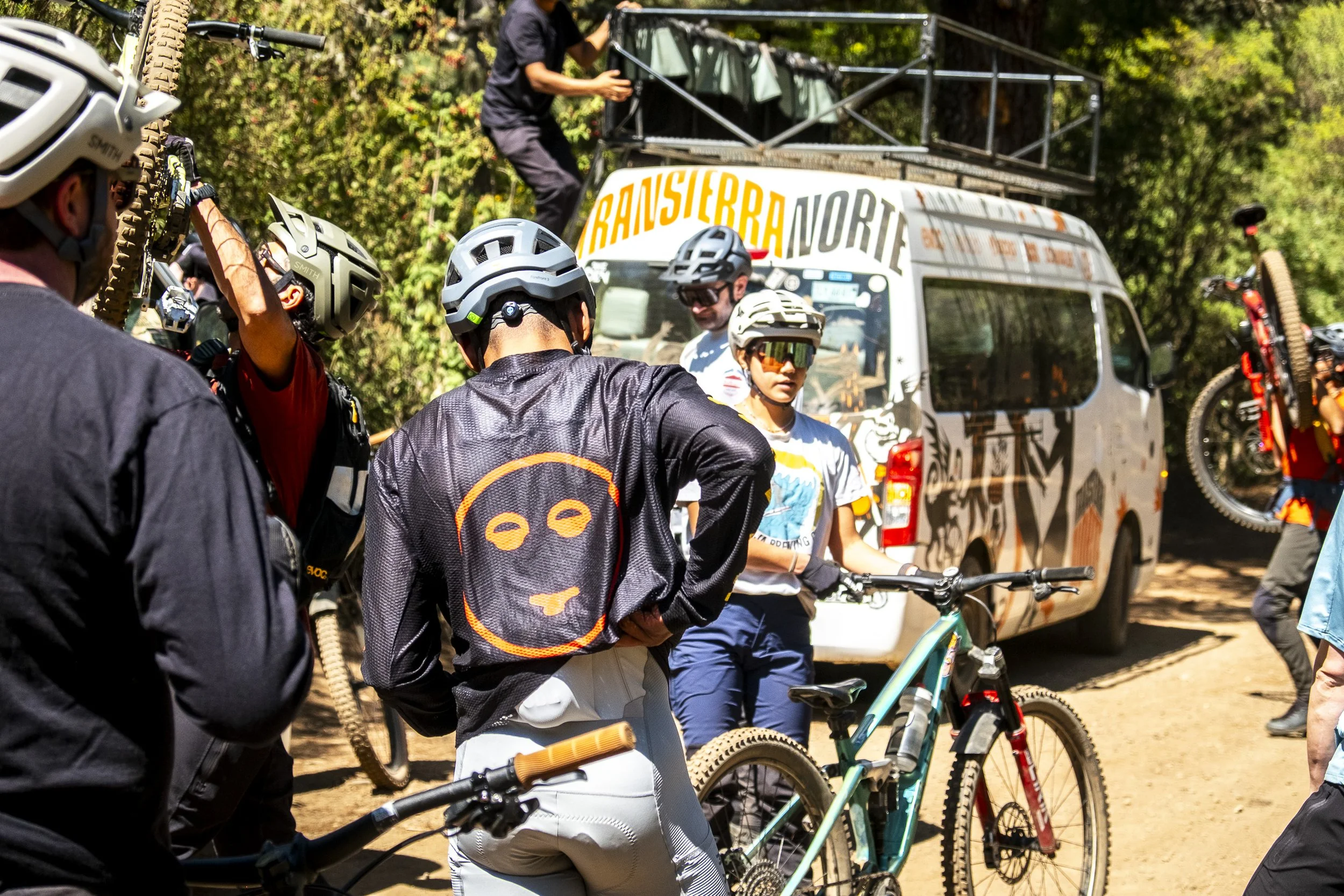 Professional race logistics supporting international riders during the TranSierra Norte enduro event and expeditions