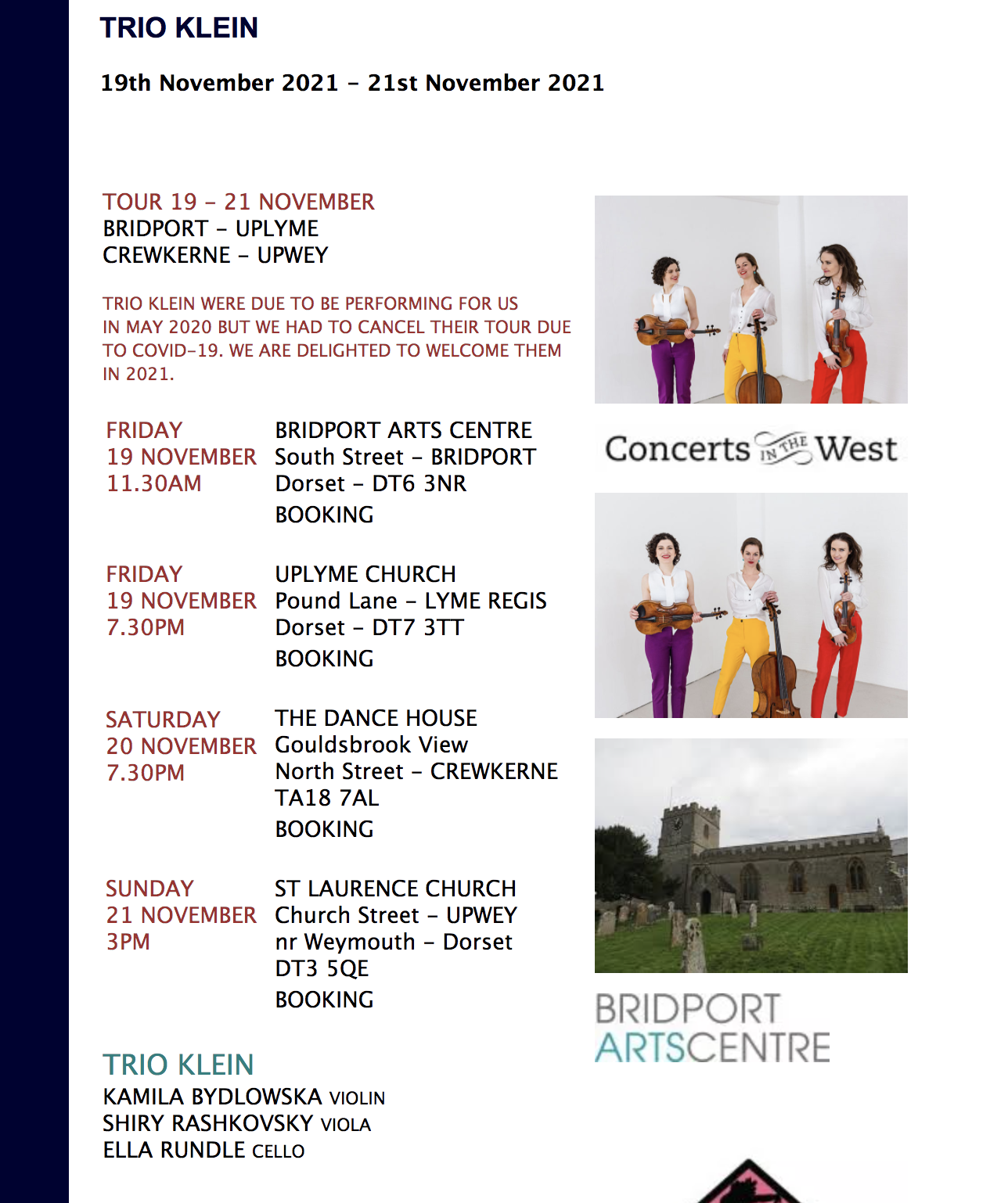 Concerts in the West tour