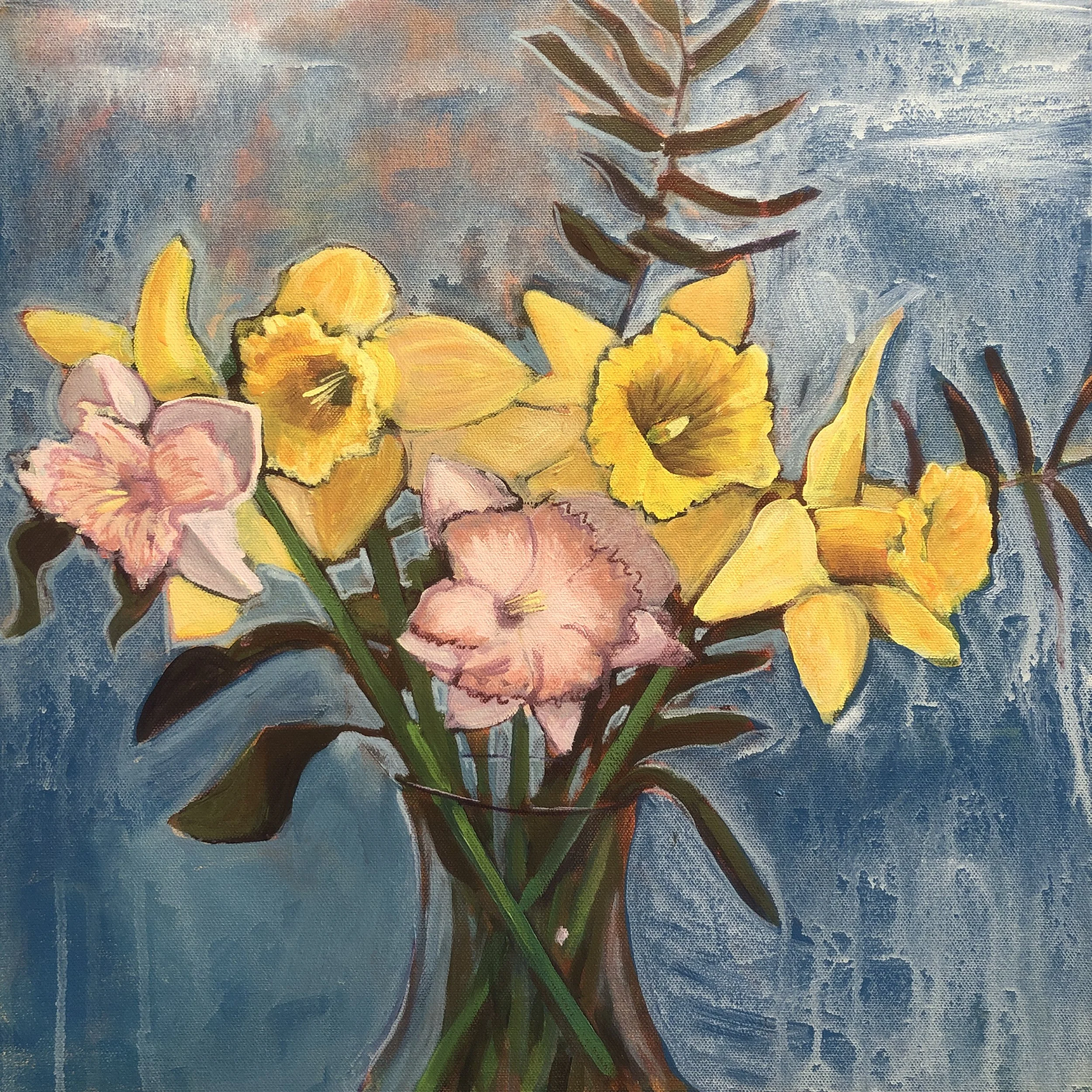 Daffodil Bouquet, 16x16