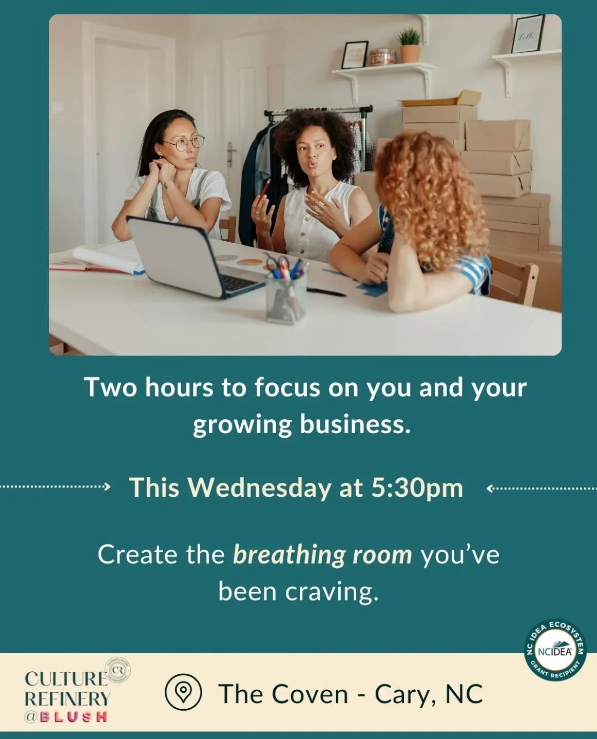 TOMORROW! 
A reminder for anyone who&rsquo;s been carrying a lot lately.

Taking time to focus on yourself and your business can be hard to prioritize, especially when others depend on you. And it can also be one of the most supportive choices you ma