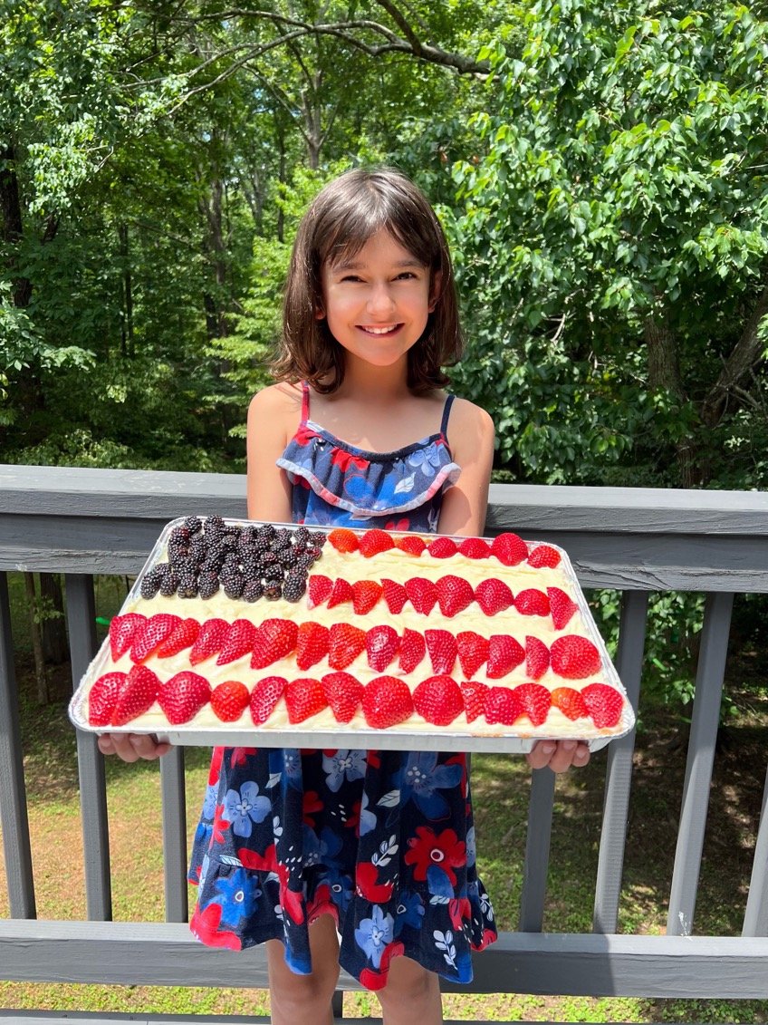American Flag Cake by Schild (5-9 Age Division)