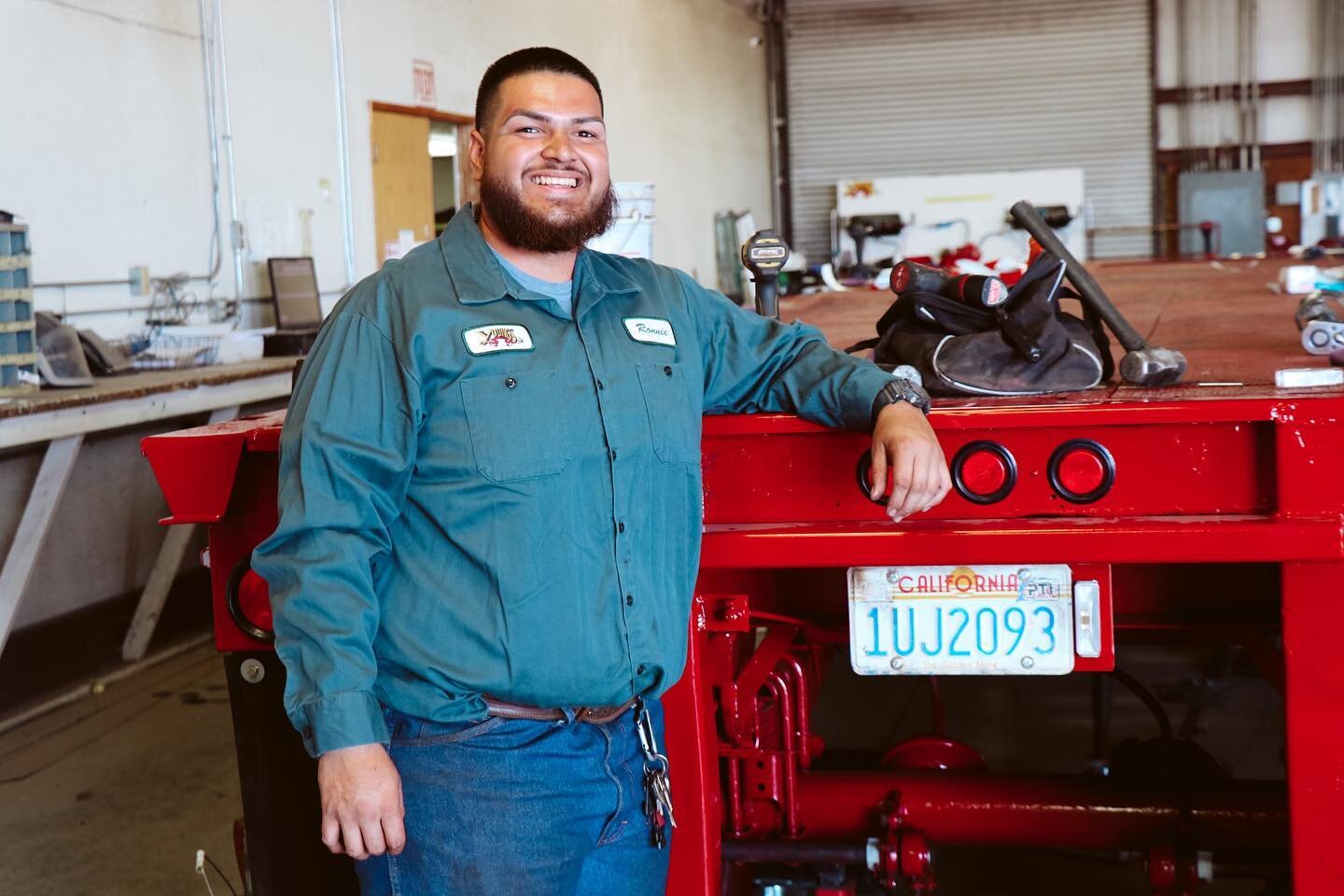 You guessed it...it's time for another #SpotlightSunday! Ronnie Ceballos of Porterville has been with us for the last four years as a trailer mechanic and fieldman, meaning he inspects and services trailers to keep them safe and on the road. He alway