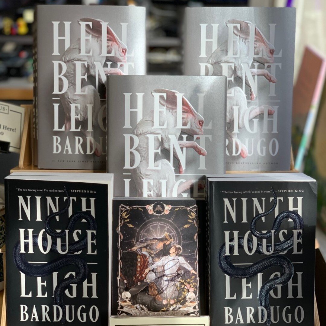 Yale's Sterling Library has partnered with Atticus for an event featuring bestselling author Leigh Bardugo from 1:00pm to 5:00pm today, April 15th. We have signed copies of Ninth House, Hell Bent, and signed prints. Stop by and pick yours up before t