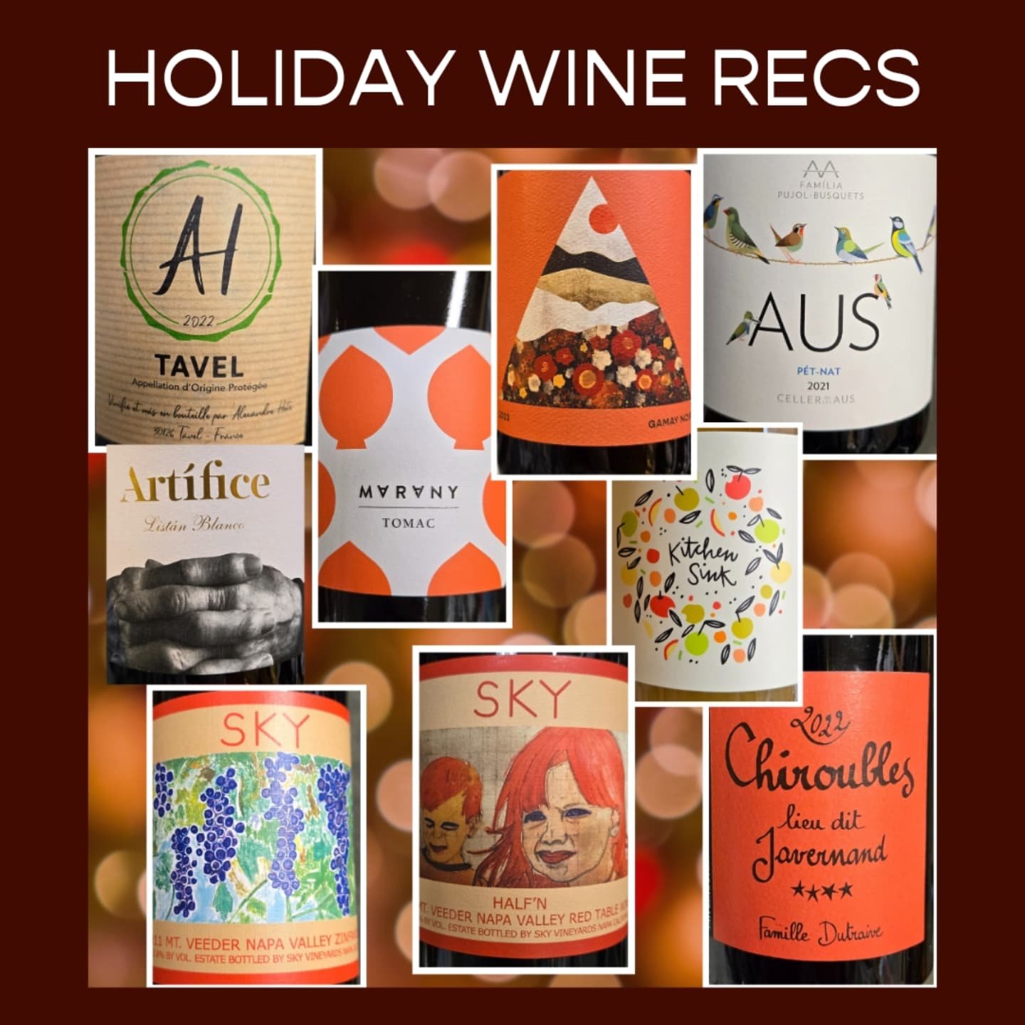 options, options, options... here's some of our favorites for your holiday table ✨️

#naturalwine #biodynamic #biodynamicwine #vino #gamay #croatianwine #listanblanco #zinfandelwine #zinfandel #syrah #atticus #newhaven #nhv