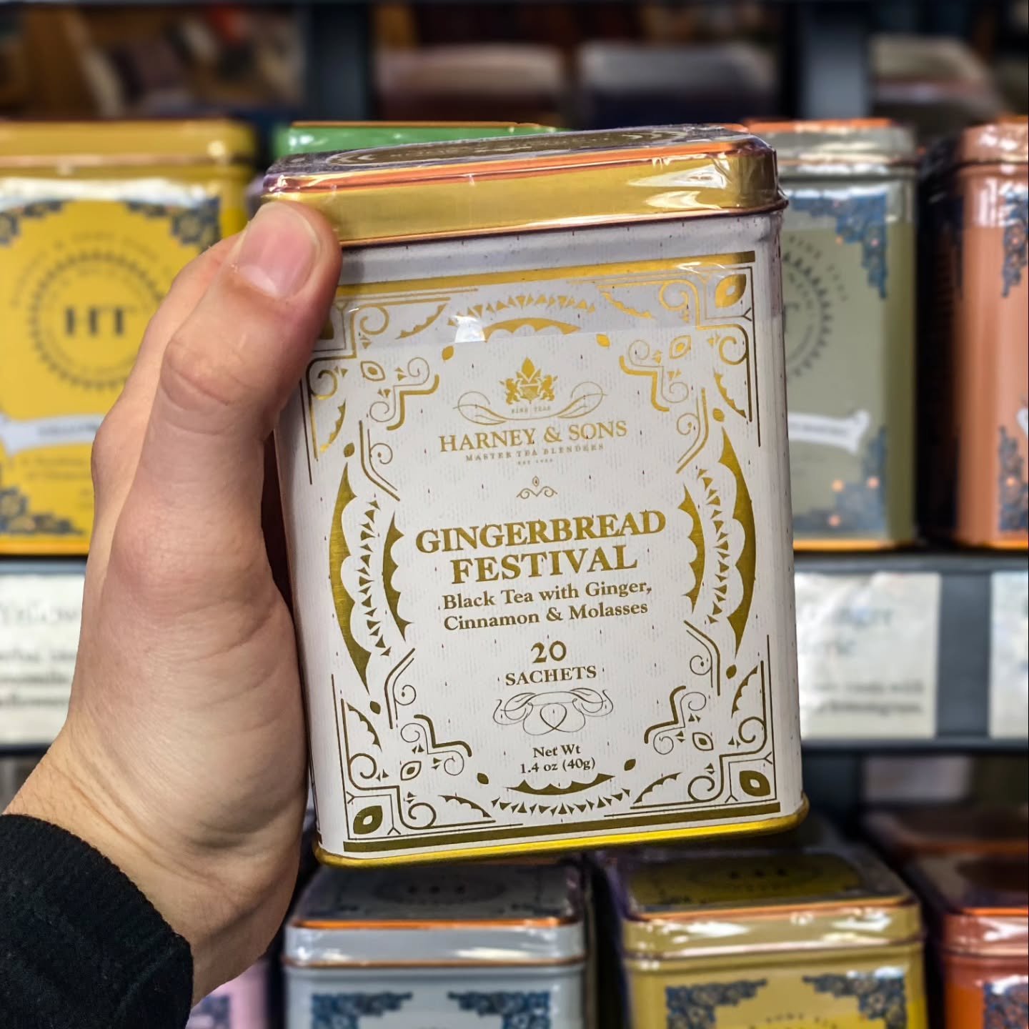 Non-book bookstore stocking stuffer recs 💓
@harneytea 
We have a wide variety of flavors in store - including this warming blend &quot;Gingerbread Festival&quot;

@moonstruckchoc Assorted chocolates 

Find these and a variety of other fun and unique