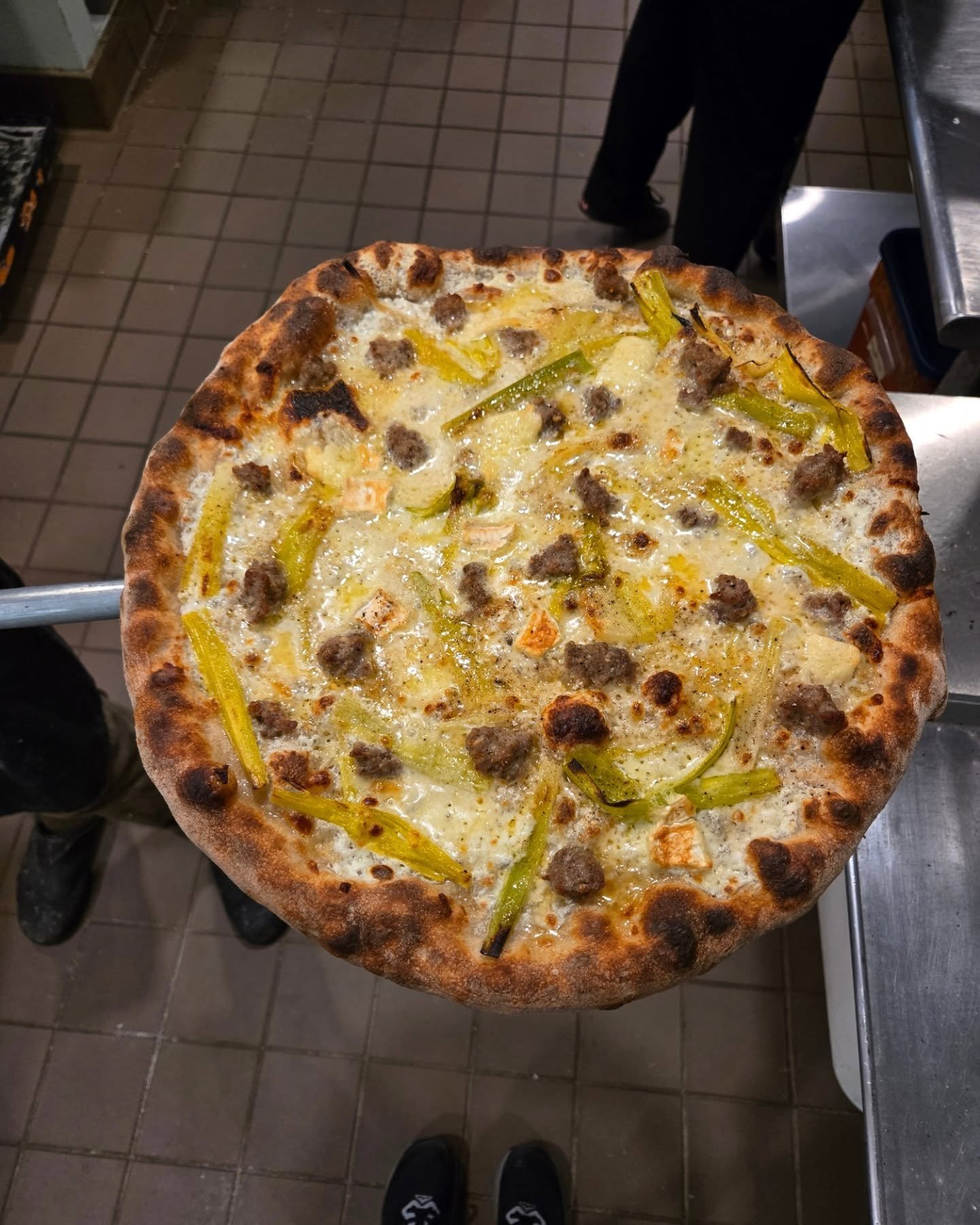 A couple more hours 🤠 #PIZZATIME

THIS WEEK'S SPECIALS ARE ⏬️

Seacoast Mushrooms + Potato Pie
porcini cream, brown butter smashed potatoes, koji-roasted seacoast mushrooms, scamorza, pecorino + lemon 
 $27

Walden Hill Sausage + Leek Pie
stracciate
