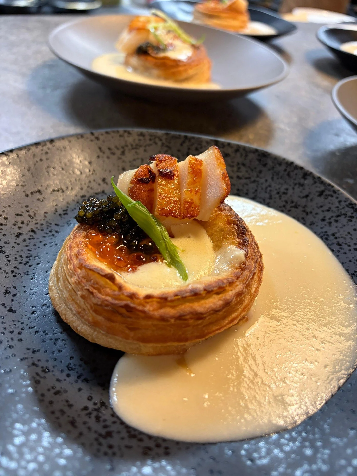 If you joined us last month @theloopbyhachiroku for the Uncommon Selections collab dinner.. what was your favorite dish?

Course 1:
blue fin tuna pastrami, miso mustard, dill kewpie, @Atticusbakery crispy rye bread 

Course 2:
clam chawanmushi a la &