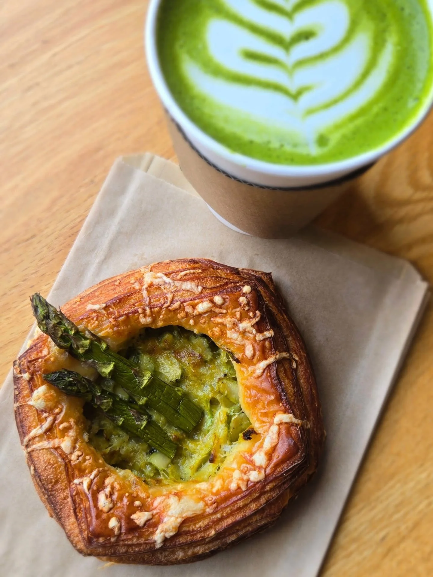 Asparagus Danish &amp; a Matcha
The pairing of the spring 🌱🌞