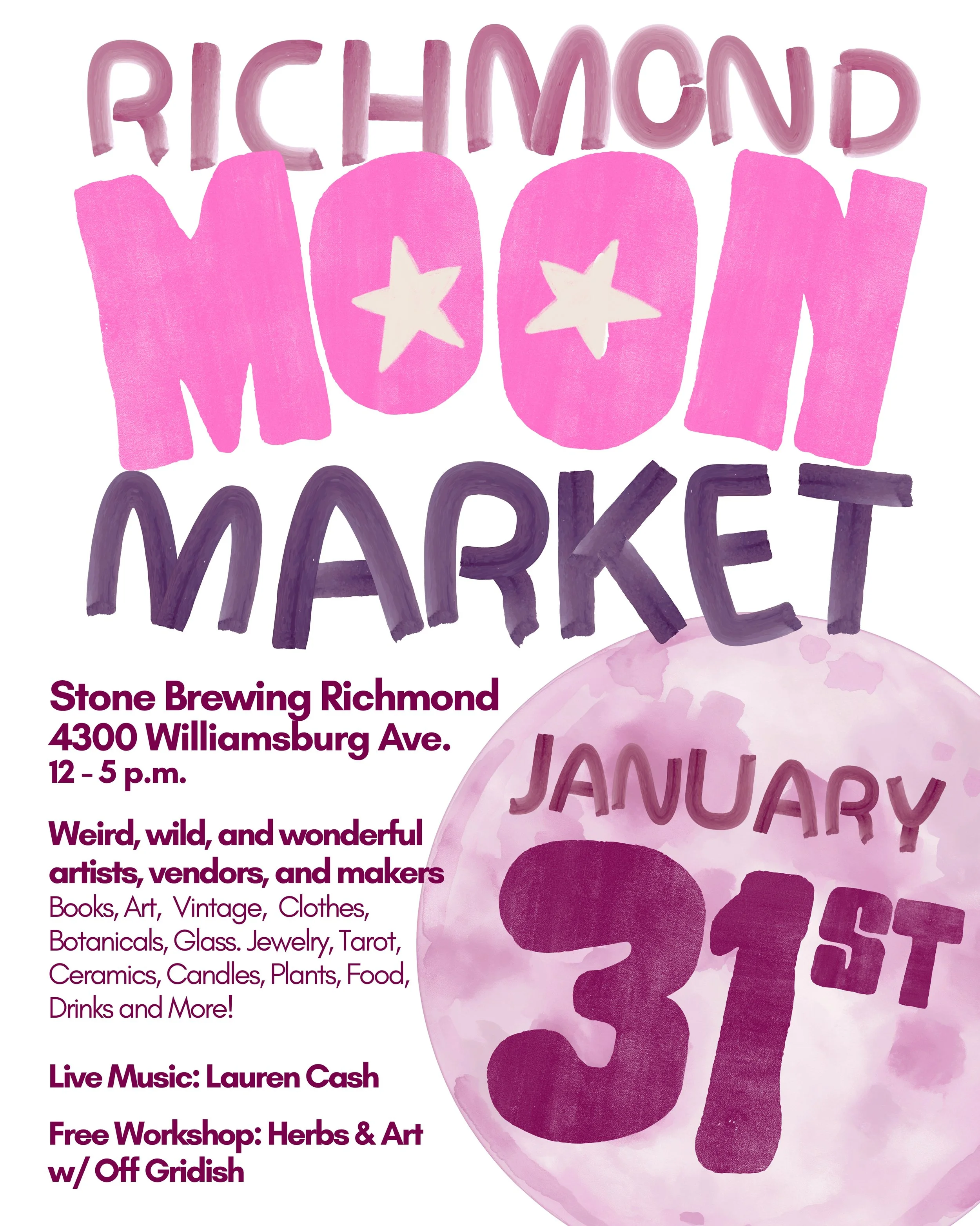 January Richmond Moon Market at Stone Brewing 