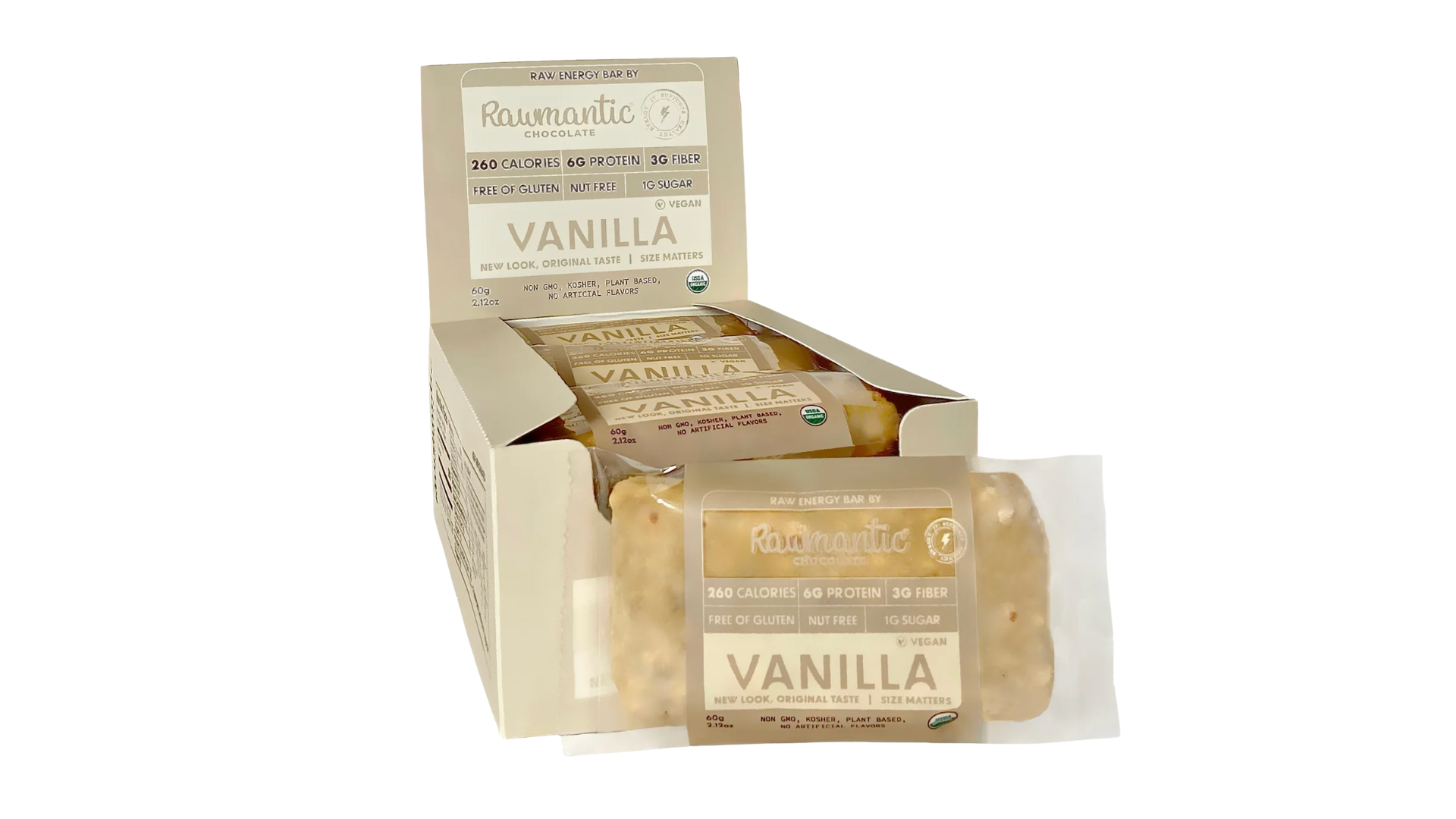 Rawmantic Chocolate Vanilla Protein Bar