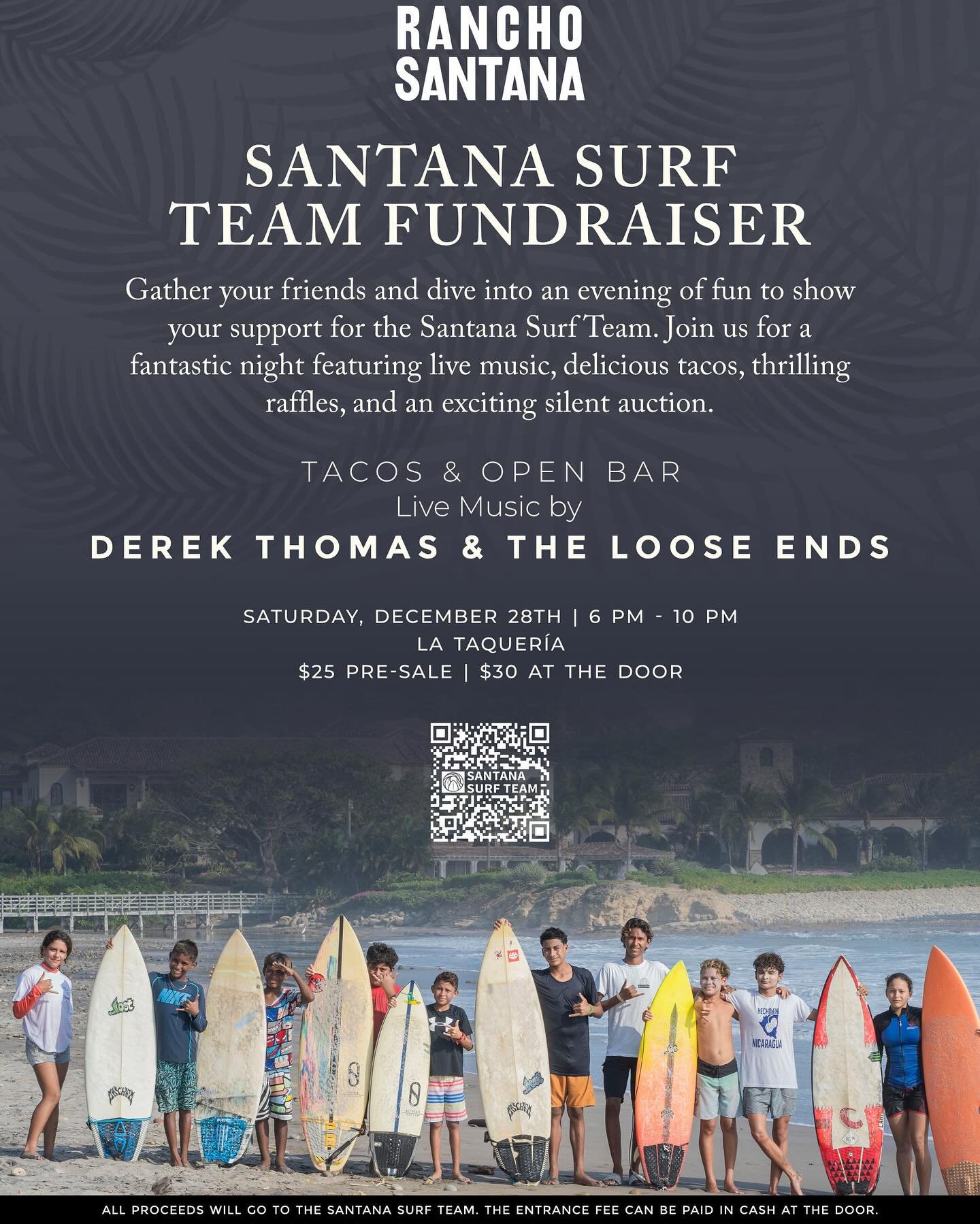 Support your local surfer!! Don't forget this fun event!!
Tomorrow night!! Tacos and margaritas! What better combo with live music!! Get tickets in our bio! 

If you can't make it but would like to donate, you can scan our code or link in bio!