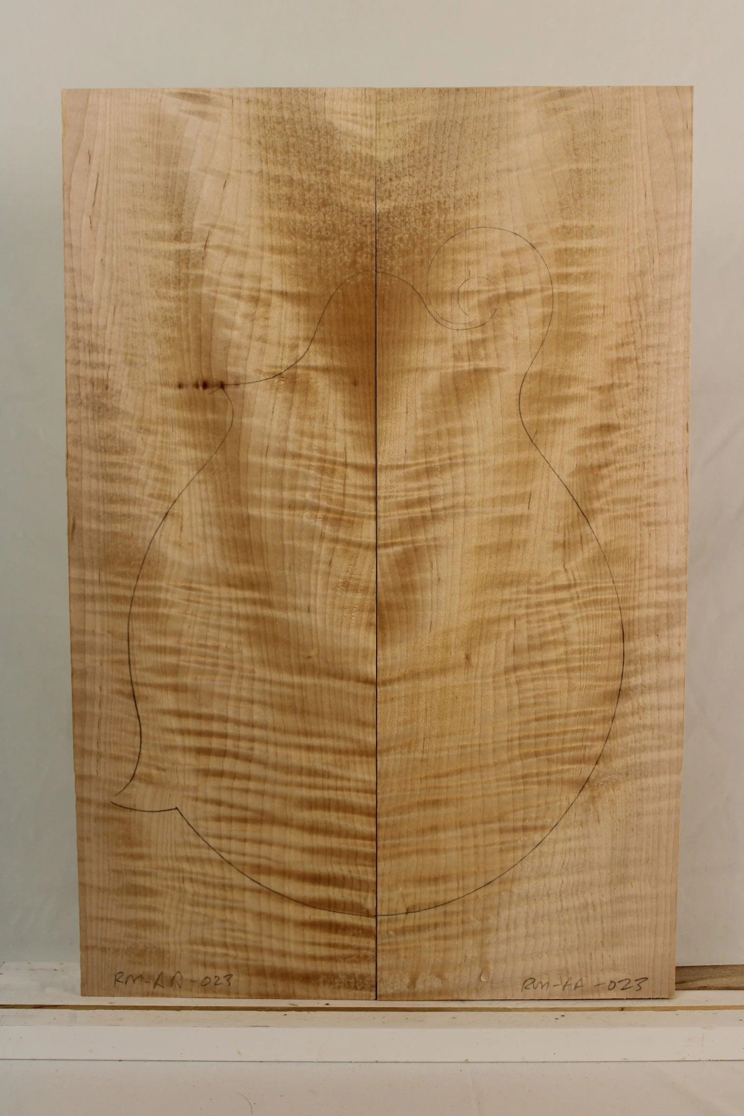 Mandolin Maple Back and Sides-AA-Set #RM-AA-023