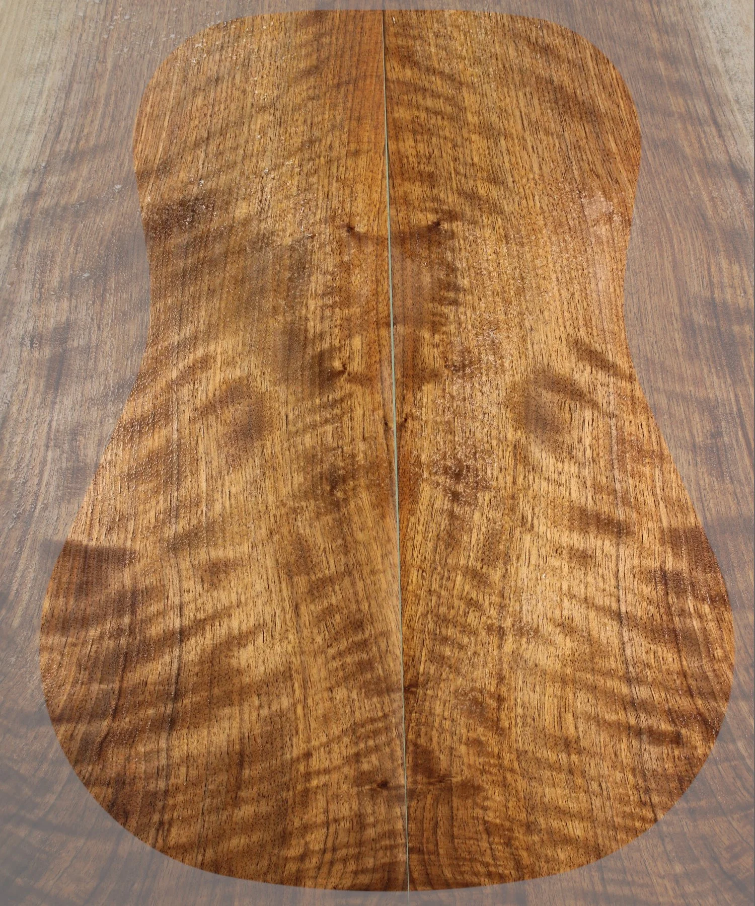 Figured Black Walnut Guitar Back and Sides Set 007