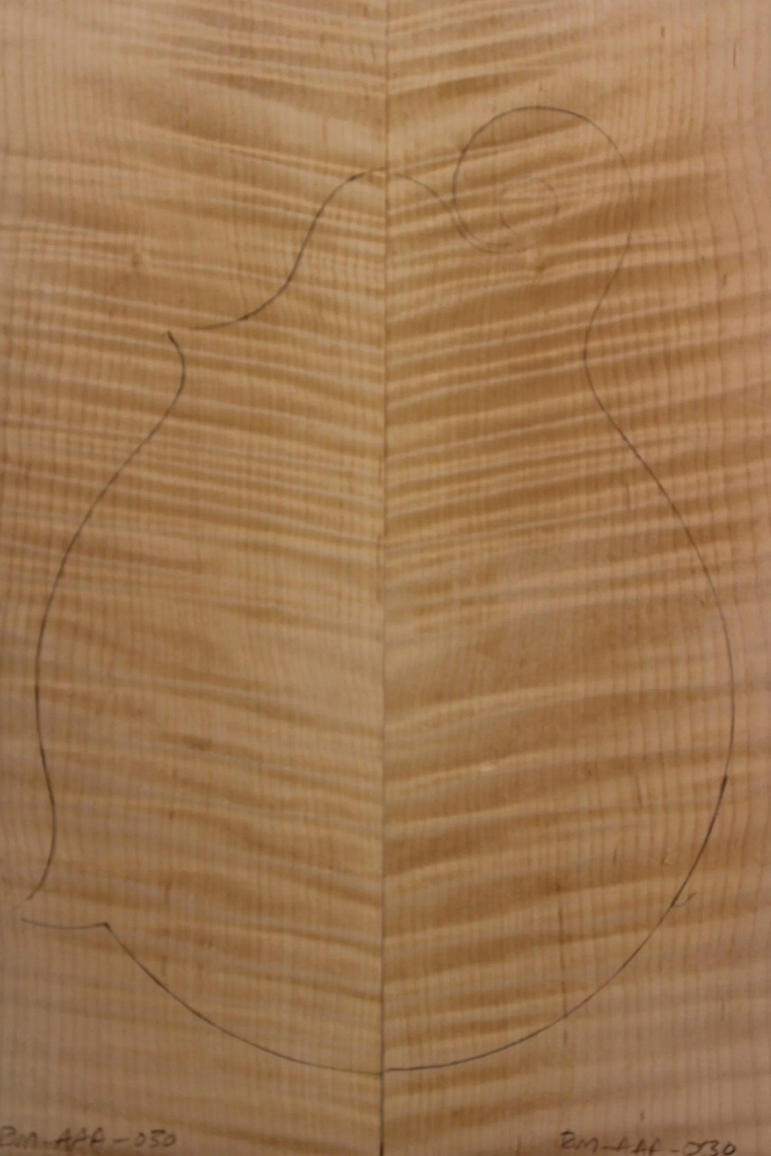 Mandolin Maple Back and Sides-AAA-Set #RM-AAA-030