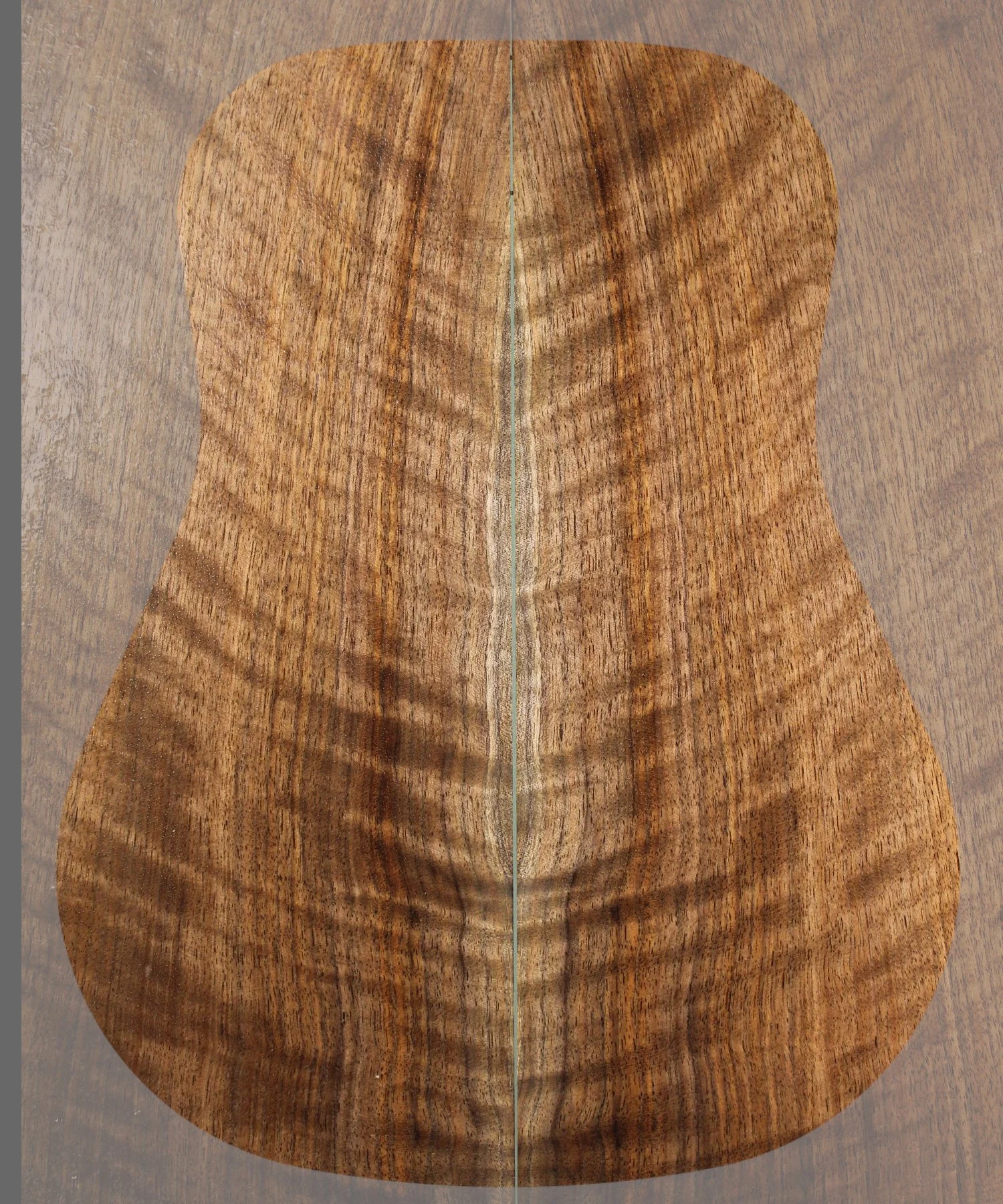 Figured Black Walnut Guitar Back and Sides Set 006