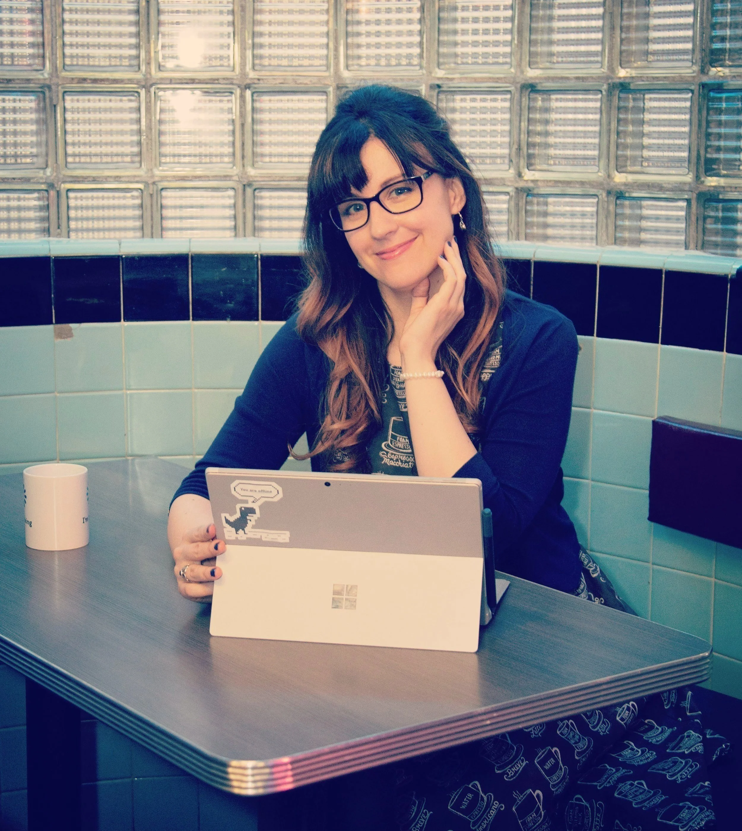 coffee mug diner portrait
