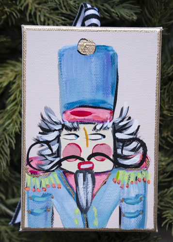 "Sgt. Ribbon" (blush pink background)