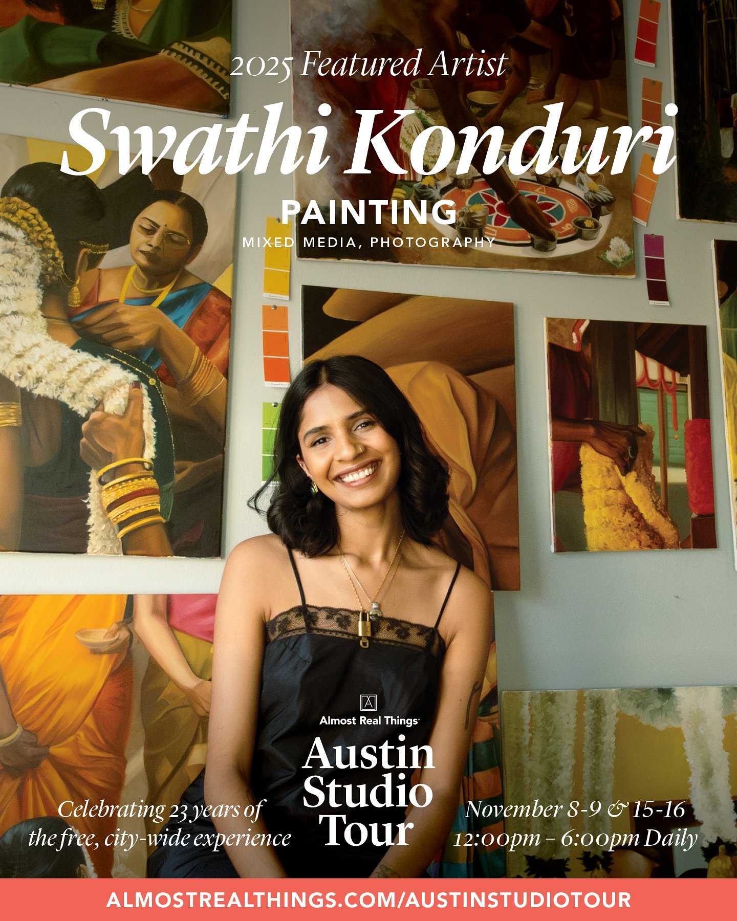 my first time being an featured artist in the @austinstudiotour and I get to show my work with so many talented artists at @2324atx! 🕺🕺🕺 pinch me! 

come say hi on weekend #1, 11/8 &amp; 11/9, or weekend #2, 11/15 &amp; 11/16, from 12- 6 PM! I&rsq