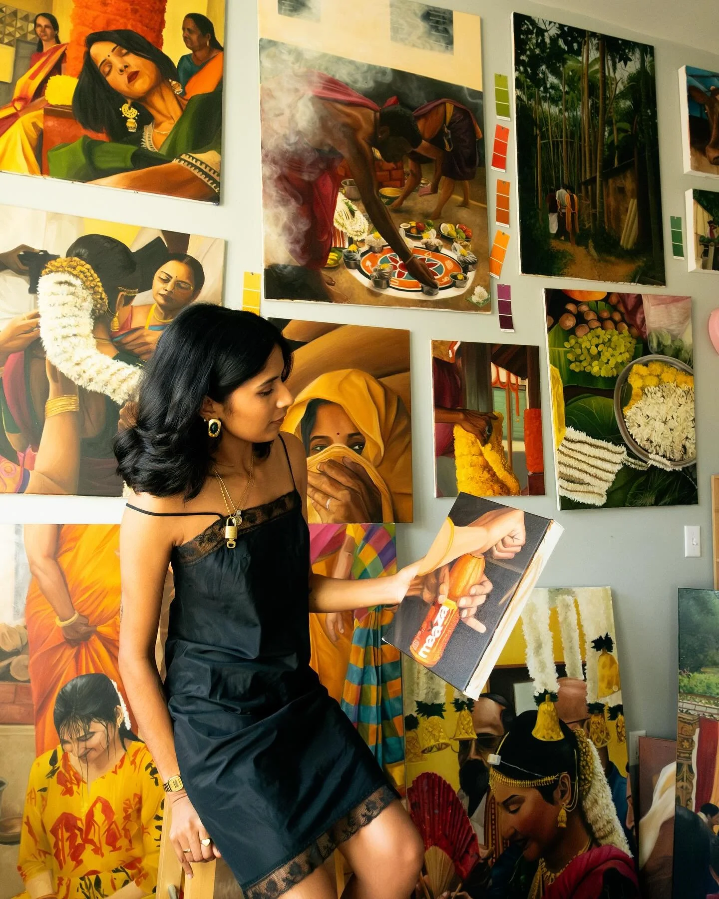 everyone I&rsquo;ve ever met is from Florida or has a relative in Florida- I hope you, the reader, will: come to my show and/or make your Florida resident of choice come to my show!! 🕺🤭🪩🌼🌱💓
 only a week away from opening day! &ldquo;Heirloom&rd