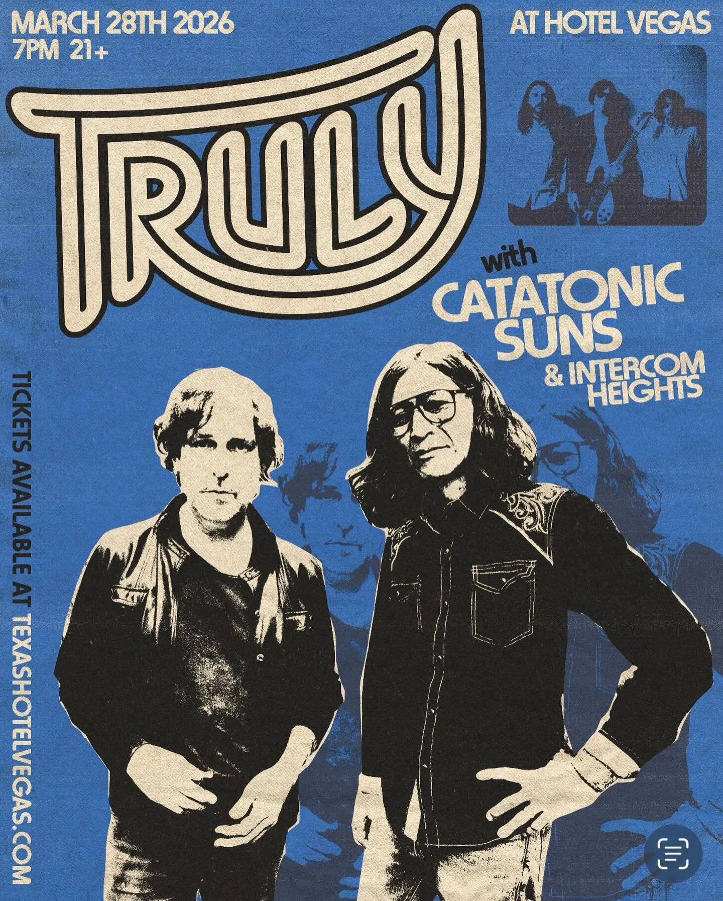 Super Excited for this one! Saturday @hotelvegastexas! @truly_band and @catatonic.suns Gonna be a blast!