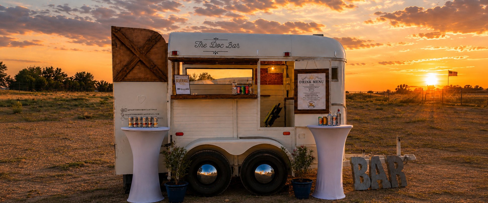 Mobile bar builder open house in Grandbury Texas