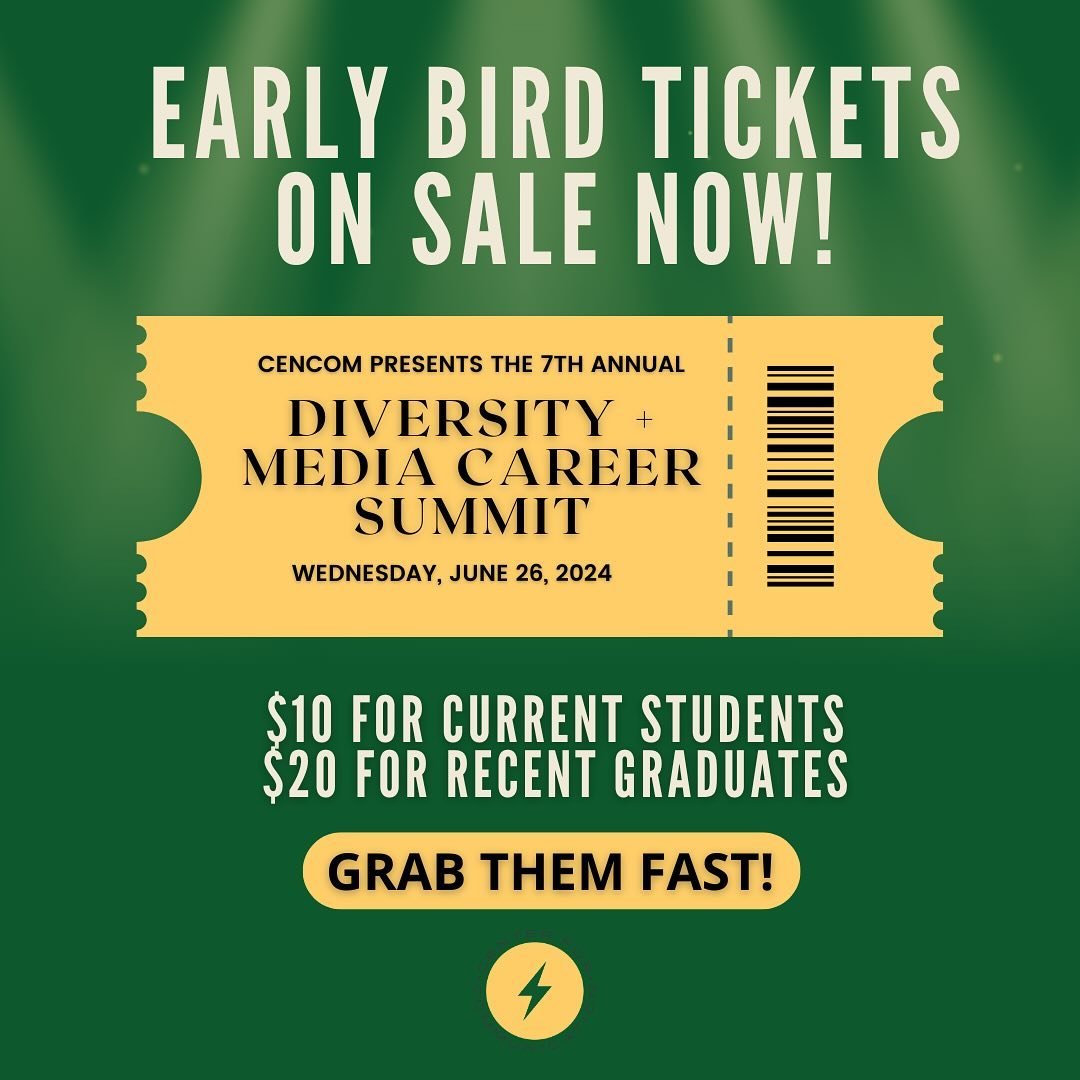 Tickets on SALE NOW for the 7th Annual Diversity + Media Career Summit! (Link in bio) 🌟 In partnership with @bricbrooklyn 

Calling all ambitious students and recent graduates 1-5 years out of school! This Summit is your golden opportunity to dive i