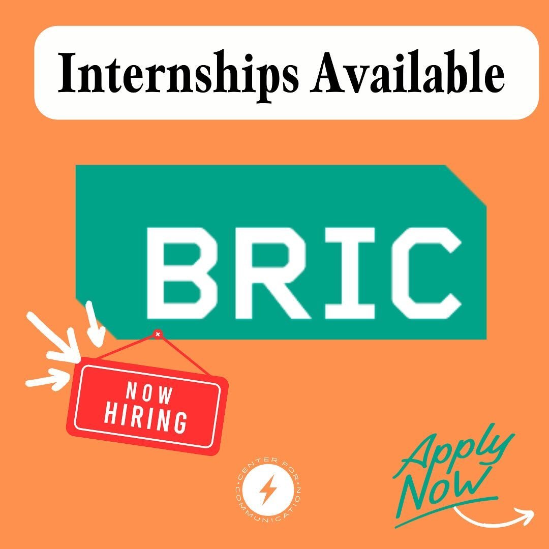 Internship Applications are now OPEN @bricbrooklyn , our partners for the Diversity + Media Career Summit! 🎉 

At BRIC, they&rsquo;re dedicated to advancing opportunity for Brooklyn&rsquo;s diverse population of visual artists, performers, and media