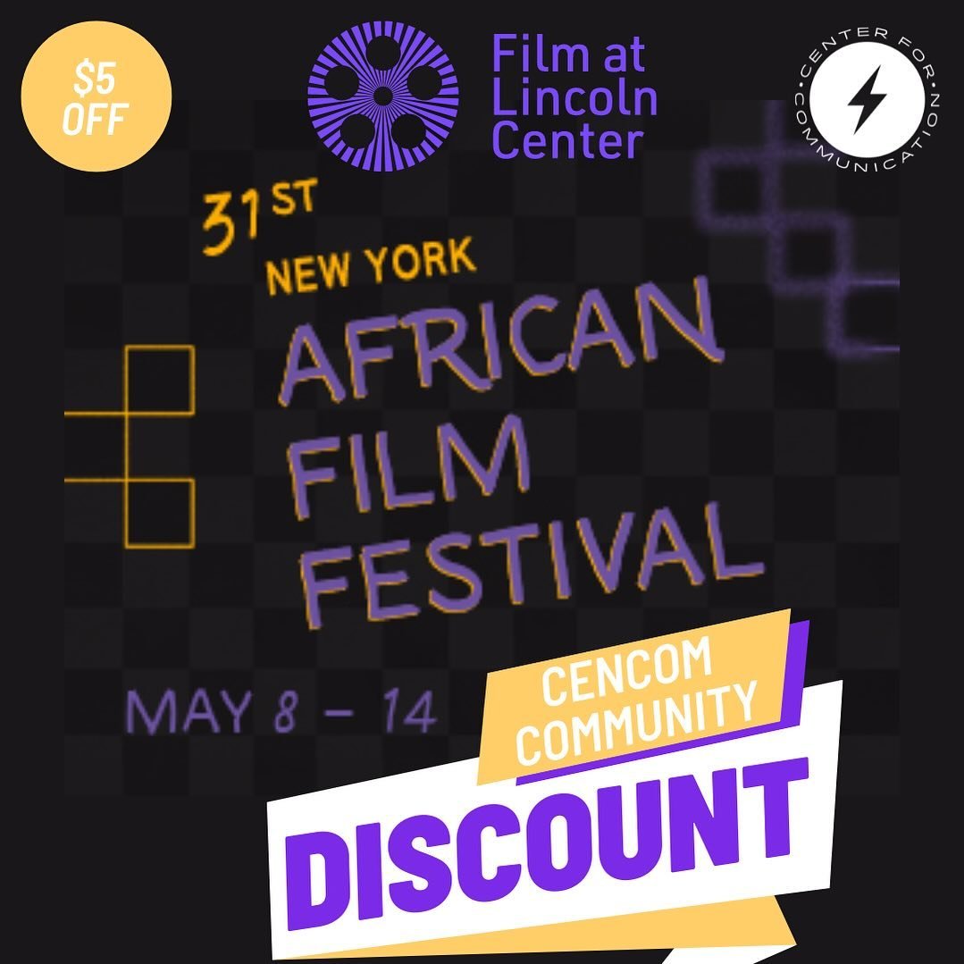 Ready for a CenCom Exclusive discount? Tickets are currently available for the African Film Festival at the @filmlinc ! By using the EXCLUSIVE CenCom Community code* CONVERGENCE in the promo code box at checkout, you can enjoy a discount of $5 on you