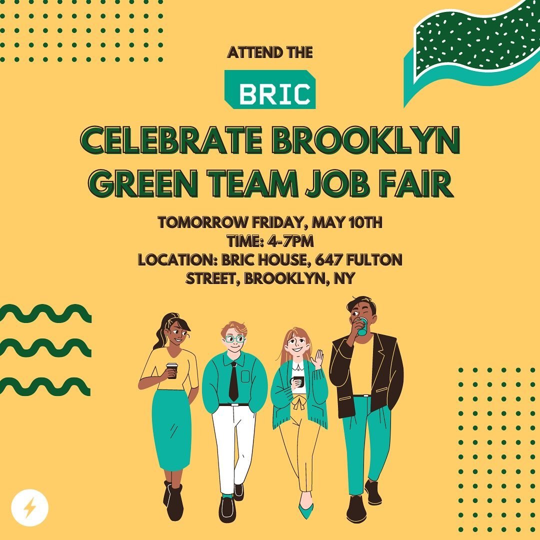 Ready to join the BRIC Celebrate Brooklyn Green Team? 🌱 Don&rsquo;t miss their exclusive job fair happening tomorrow, May 10! 🏡 Swing by for a chance to meet their team and land an on-the-spot interview! 🎉

If you love @bricbrooklyn, be sure to jo