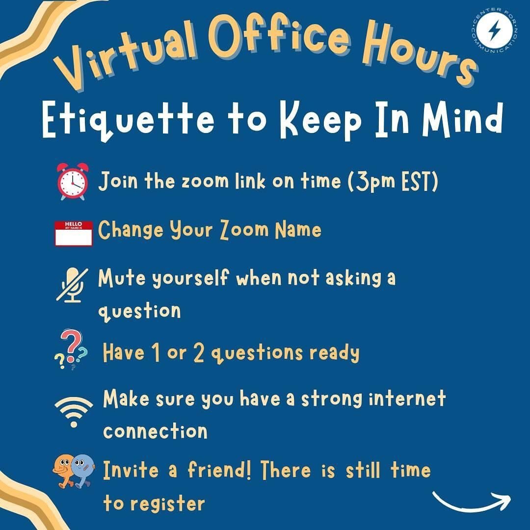 Preparing for tomorrow&rsquo;s Virtual Zoom office hours with Evan? So are we! Here are some helpful Zoom etiquette tips: Get ready to ask your burning questions on resumes, interview tips, and more&mdash;all from the comfort of your own home. Check 