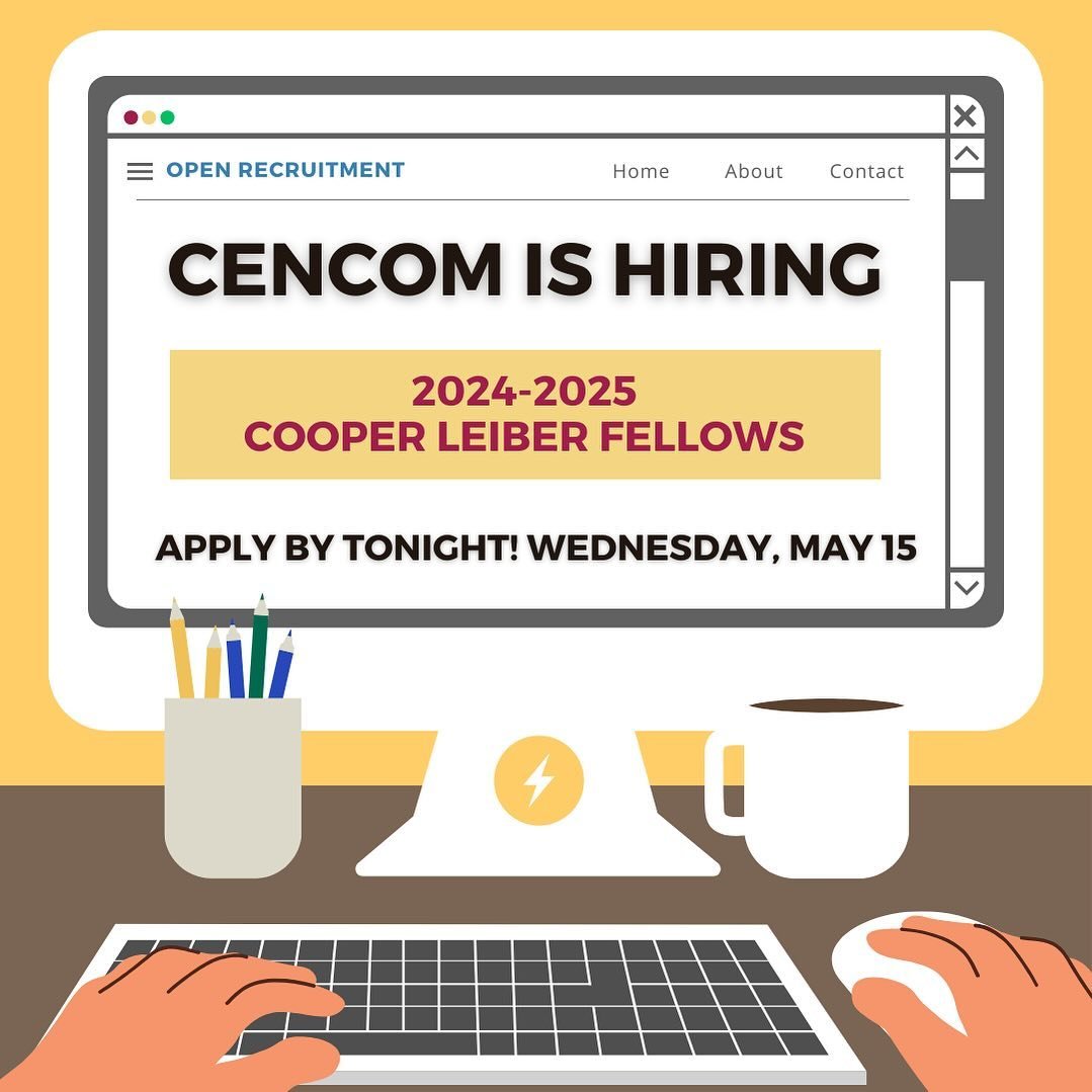 🚨 FINAL CALL! Today is the last chance to apply for the Cooper Leibner Fellowship at the Center for Communication! 

Applicants should be eager to delve into the realms of marketing, social media, and writing. If you thrive in a fast-paced environme