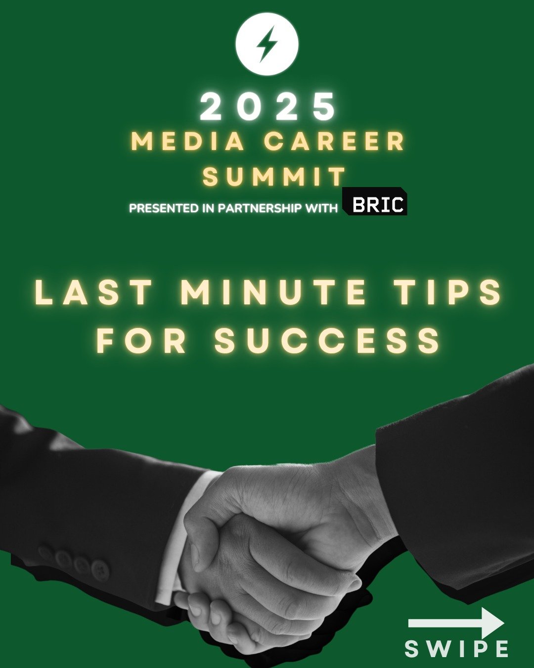 Hey guys! We want you all to be on your A-game tomorrow at our Media Summit! Here are some last minute tips to make the most out of your time networking, connecting, and learning. Check it out!
Link in bio for our official Media Summit app.