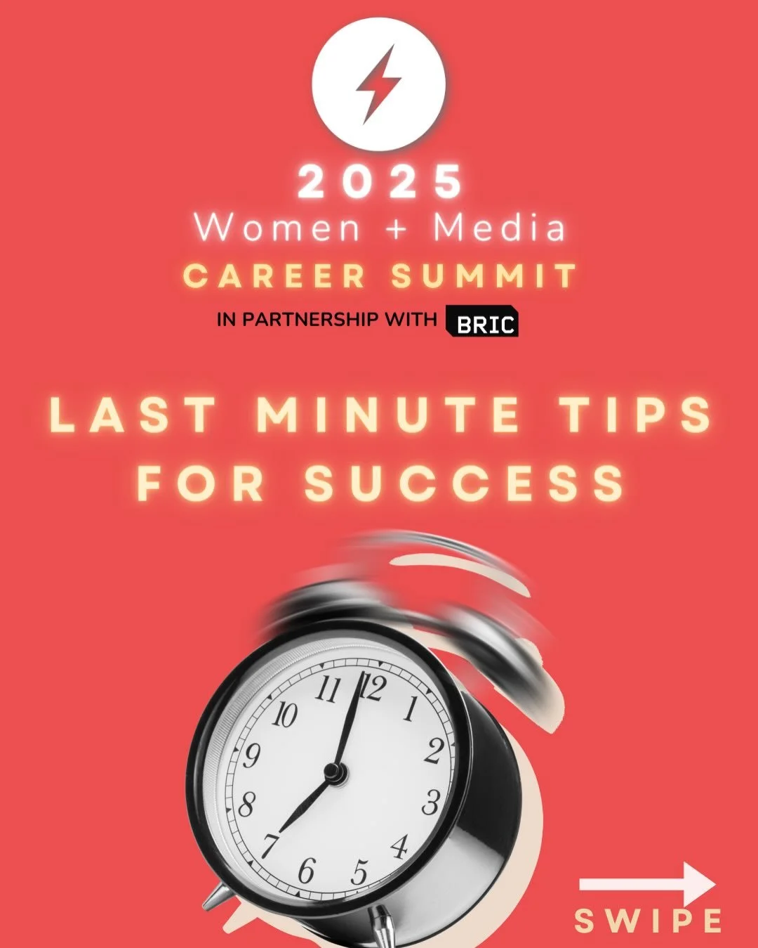 Hey guys! We want you all to be on your A-game tomorrow at our 9th Annual Women + Media Career Summit! Here are some last minute tips to make the most out of your time networking, connecting, and learning. ✍️ Check it out! Link in bio for our officia