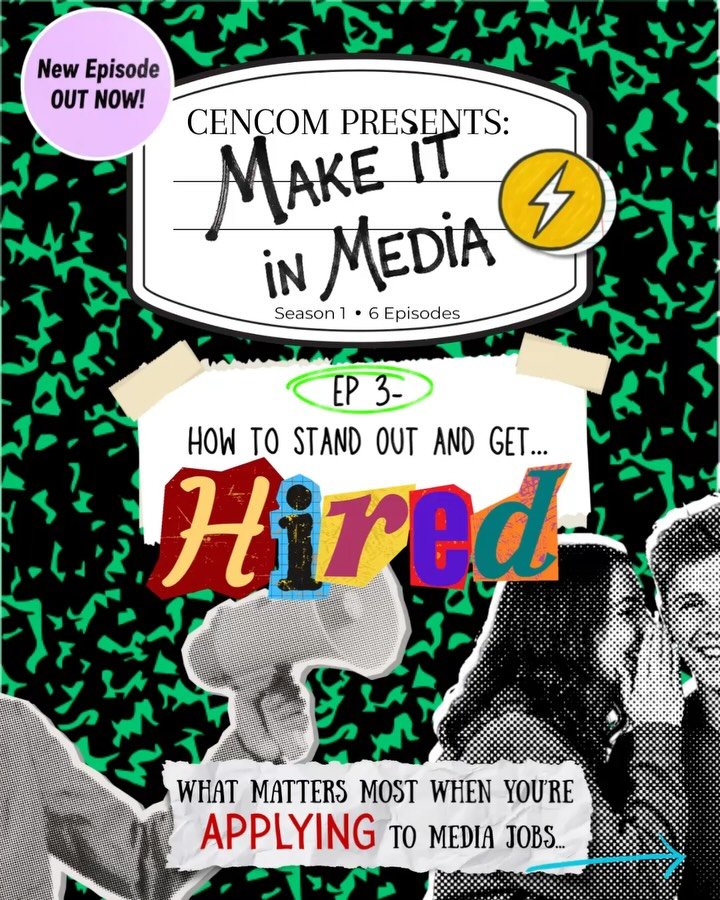 Breaking into media shouldn&rsquo;t feel impossible. EPISODE 3 of Make it in Media breaks down what actually works&ndash; from applying faster (not perfect) to networking with intention and building a r&eacute;sum&eacute; that tells your story. 

If 