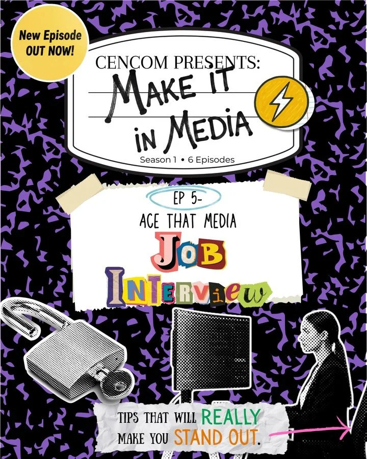 Ready to ace your media interview? 🎤 EPISODE 5 of Make It in Media breaks down how to prep, tell your story, showcase your creativity, and follow up to help you stand out and land the right opportunity. 🎧 LISTEN NOW on Spotify, YouTube, and Apple P