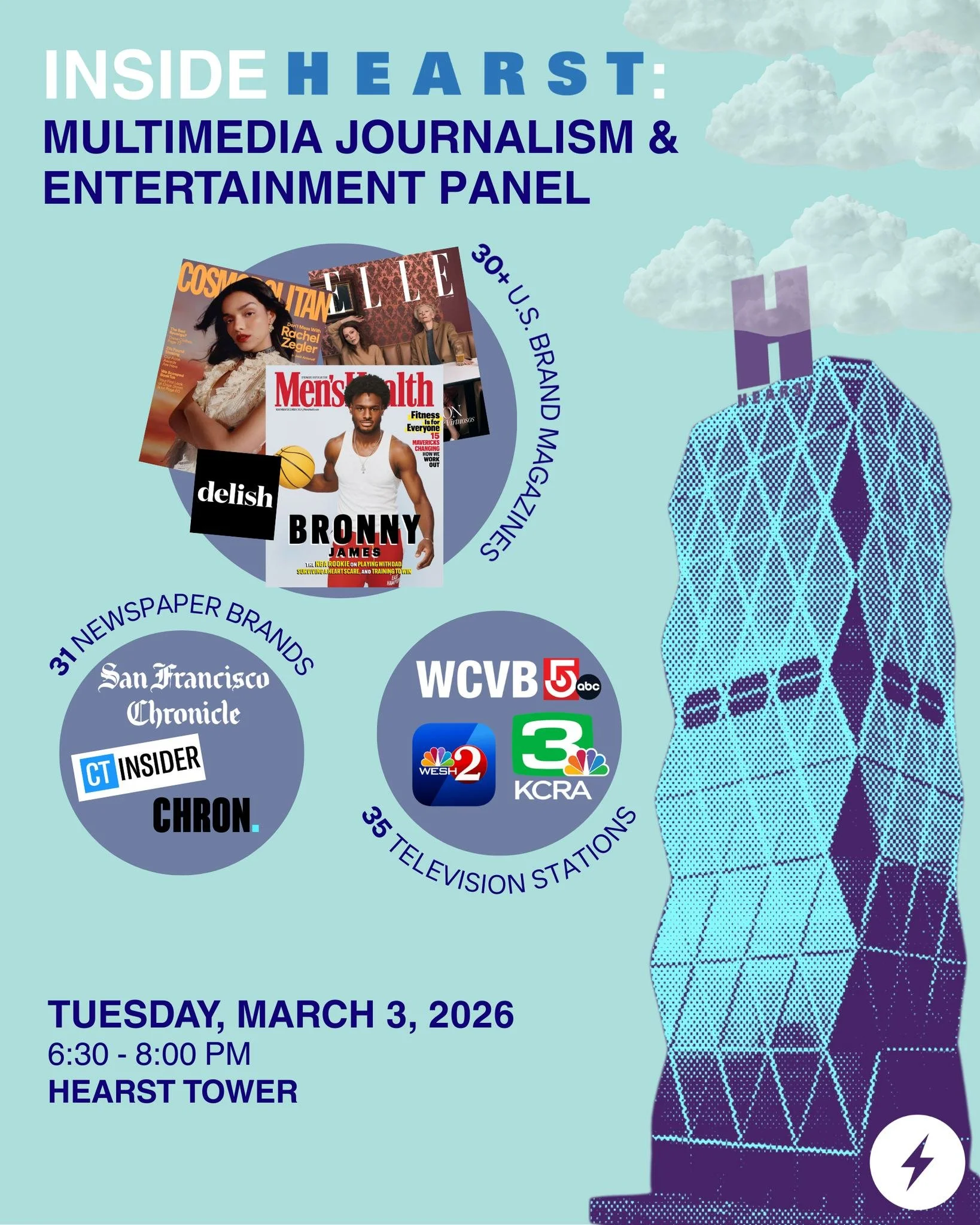 Today, we&rsquo;re heading to Hearst Headquarters for our Multimedia Journalism &amp; Entertainment panel, where we&rsquo;ll go inside the company behind some of the most influential magazines, television stations, and newspapers across the U.S. See 
