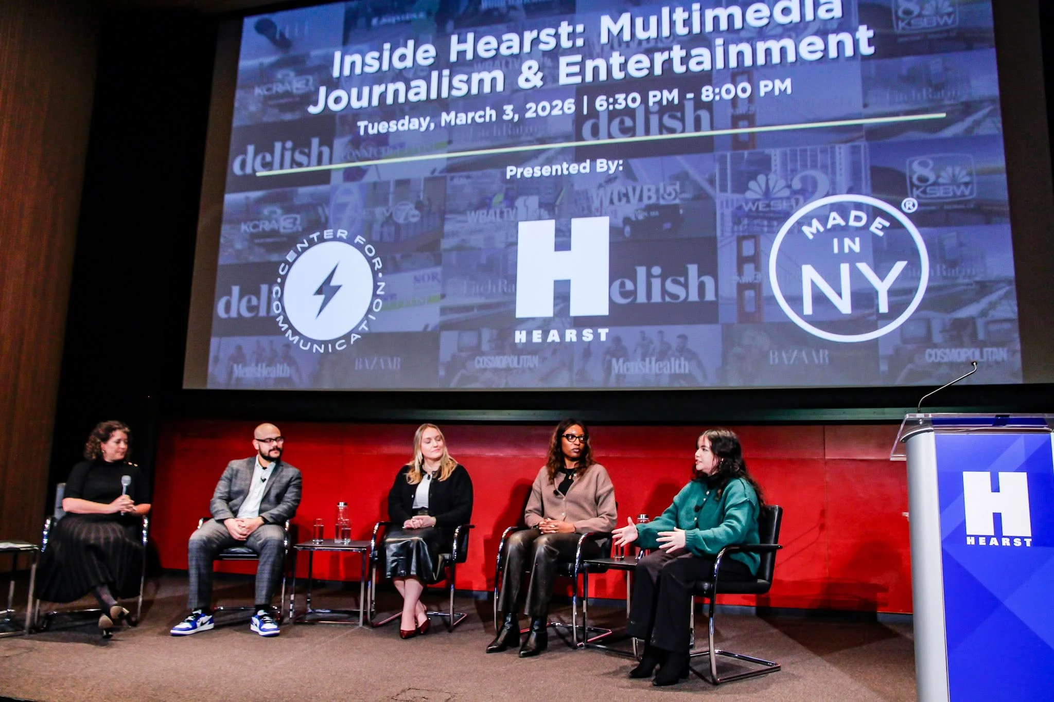 We would like to thank everyone who joined us last night at the Hearst Headquarters for our Inside Hearst: Multimedia Journalism &amp; Entertainment panel presented with @madein_ny! We learned all about Hearst&rsquo;s different media brands, how the 
