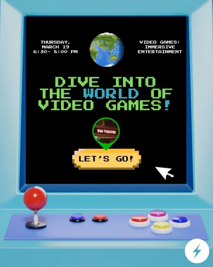 HAPPENING THIS THURSDAY, March 19th. Video Games: Immersive Entertainment is happening @svatheatre! 🎮

Learn from, ask questions and network with the designers and producers creating immersive virtual worlds!

This is your LAST chance to get behind-