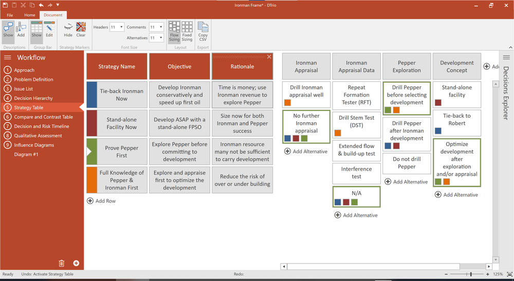 Decision Framing & Uncertainty Analysis Software — Decision Frameworks