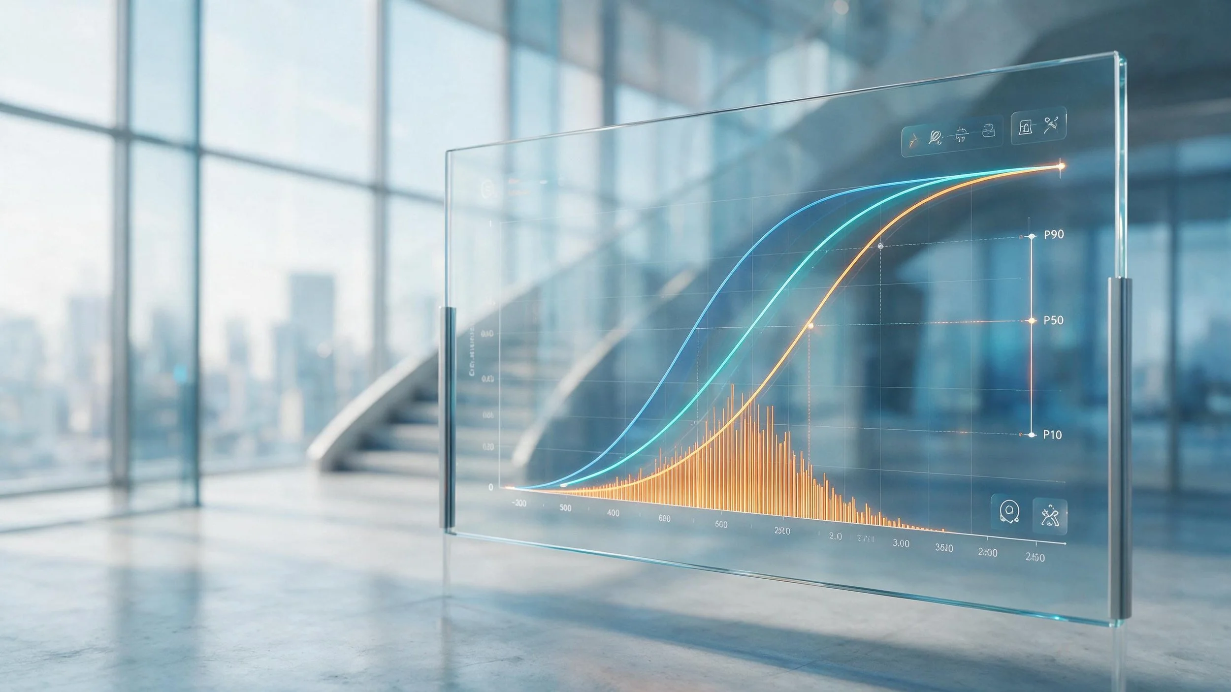 uncertainty analysis s-curve project risk comparison