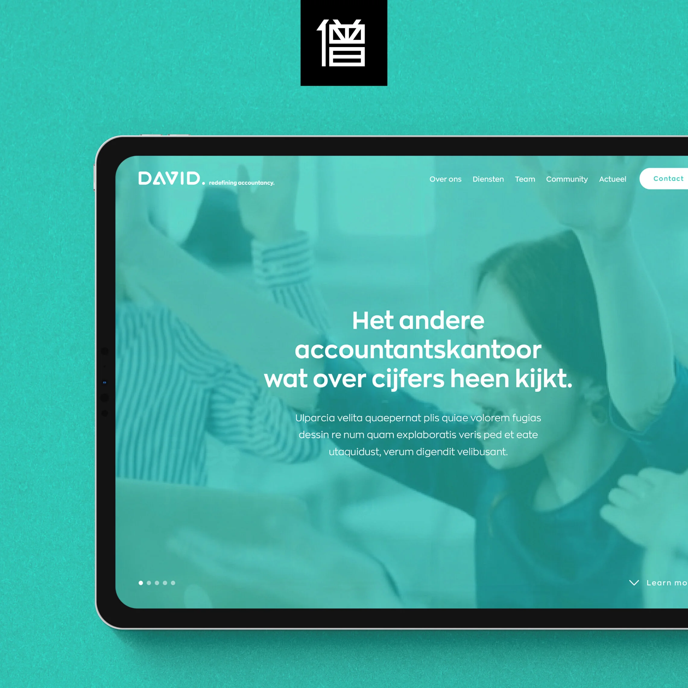 @david_accountants gaat het anders doen en had dus  behoefte aan een restyle en herpositionering. David. Redefining Accountancy . Ofwel herdefini&euml;ren. Een vernieuwde begripsbepaling geven en duidelijk hernoemen wat iets is of dit eigen maken. Wa