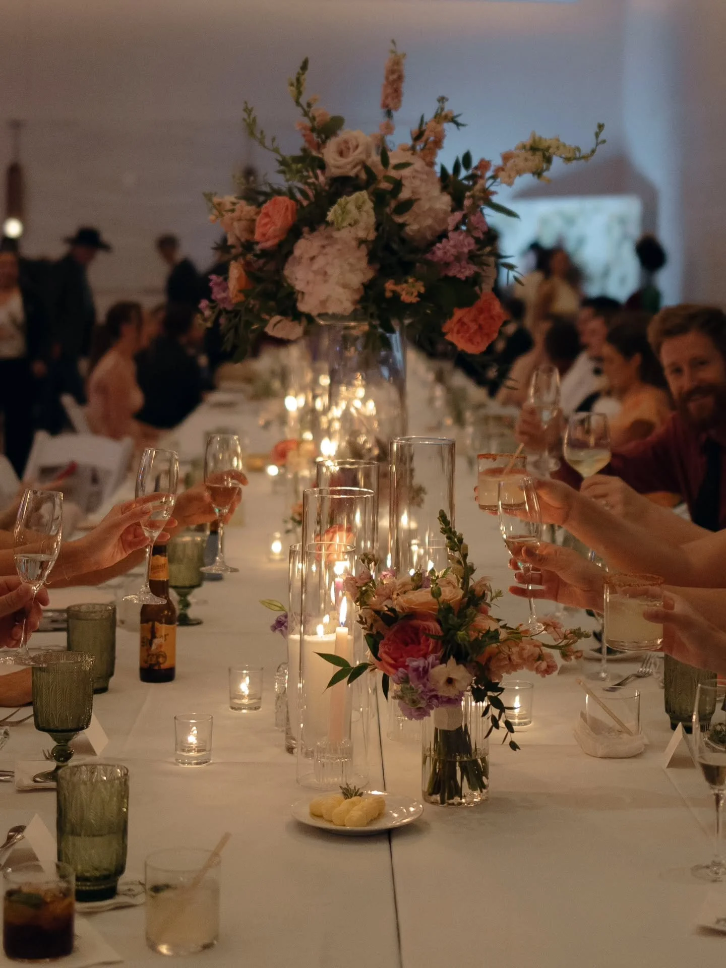 Part II ✨️

Cause the reception was wild lol

Photo: @erica.b.photo.co
Venue, Catering, and Bar- @kimptonsantohotel
Band- @plushpartyband
Beauty- @onlocationartistry
Florist- @flourishfloraldesign
Cake- @birdbakery
Planning- @lilalaneevents