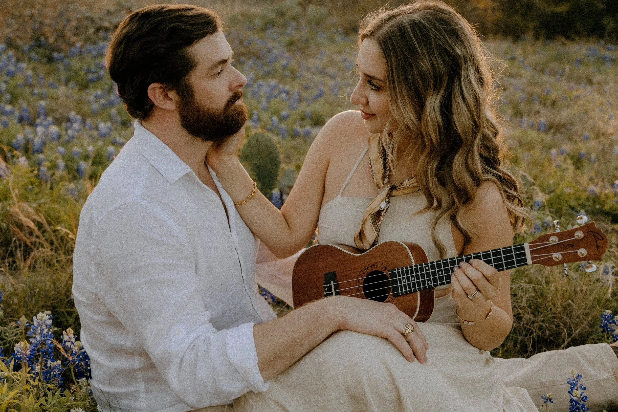 Houston & Texas Family, Couples, Newborn, Maternity, Bridal Photography – Romantic golden hour session with music, Austin TX portraits.