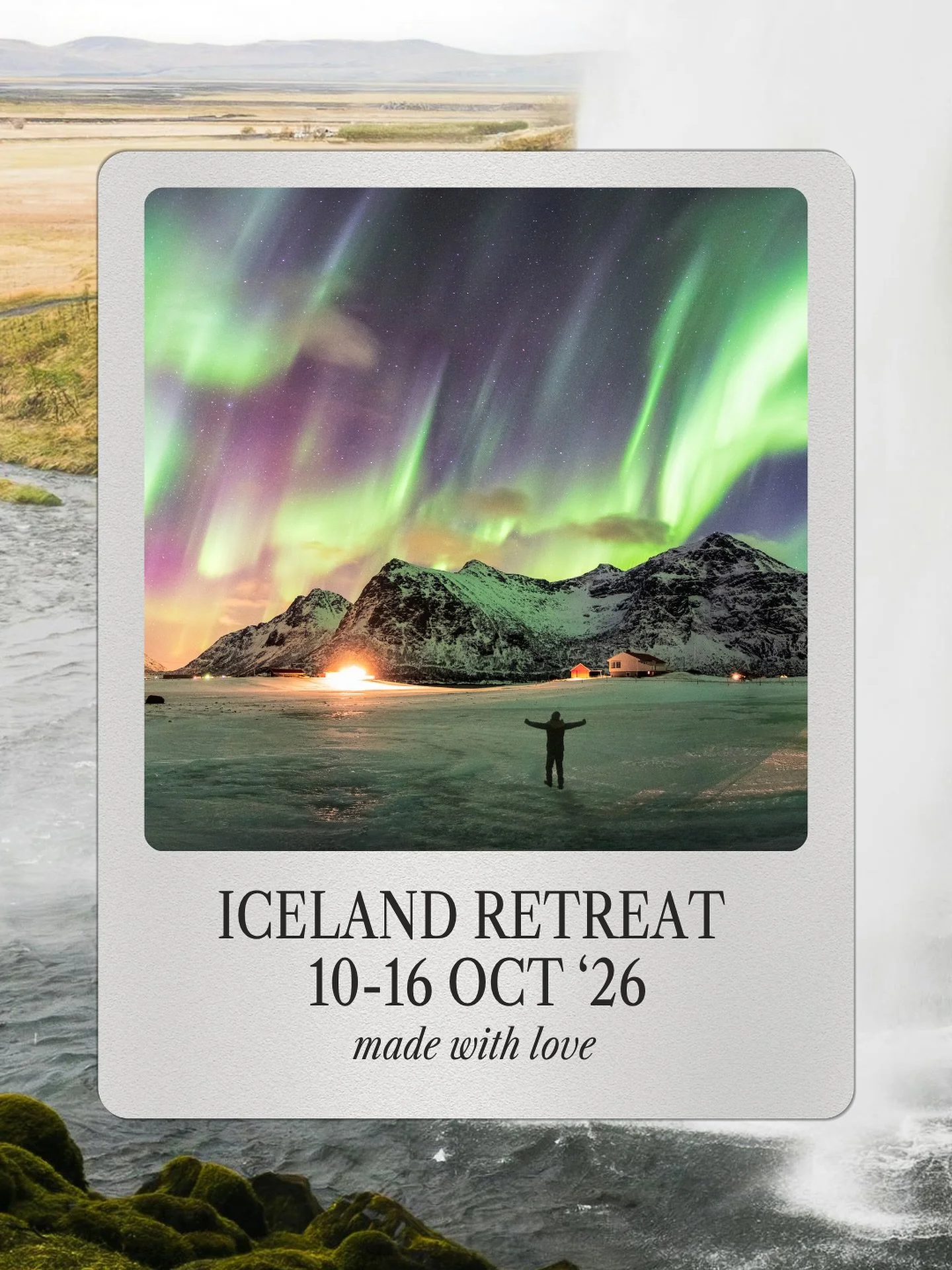 🌌 𝐖𝐢𝐥𝐝 𝐰𝐢𝐭𝐡 𝐂𝐥𝐚𝐫𝐞 𝐑𝐞𝐭𝐫𝐞𝐚𝐭: 𝐈𝐜𝐞𝐥𝐚𝐧𝐝 &ndash; 𝐍𝐨𝐰 𝐀𝐧𝐧𝐨𝐮𝐧𝐜𝐞𝐝!

Join us in the stunning wilderness of Northern Iceland 🏔✨ Snow-dusted mountains, peaceful fjords, steaming hot springs, and starry skies&hellip; a pla