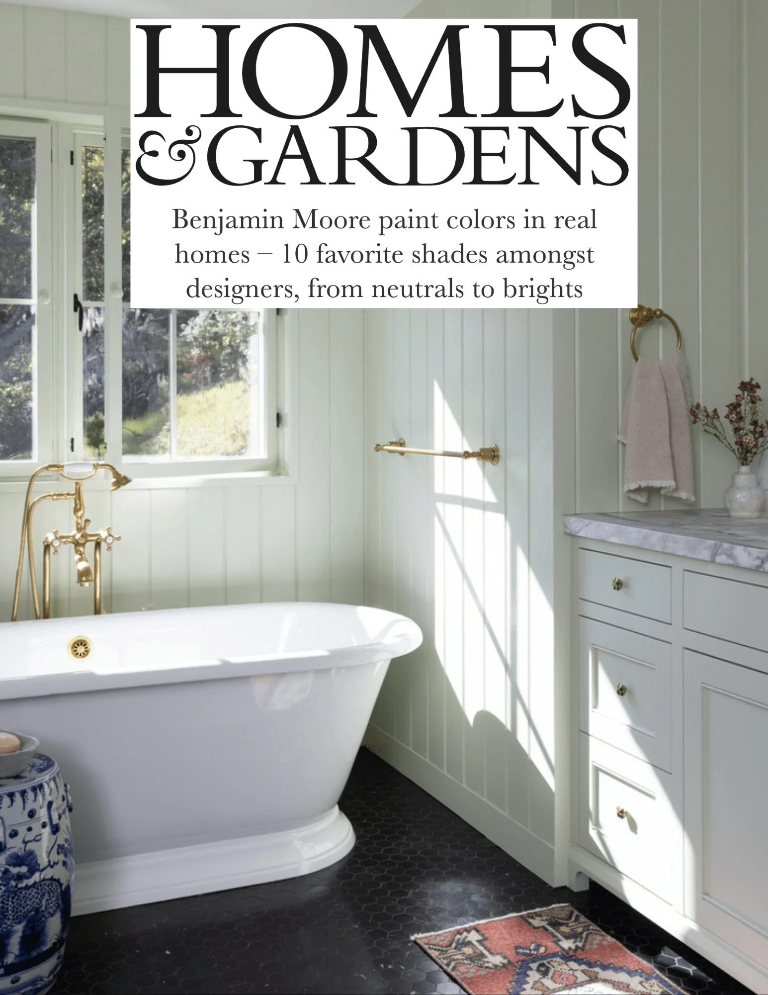  Homes and Gardens Benjamin Moore paint colors in real homes 