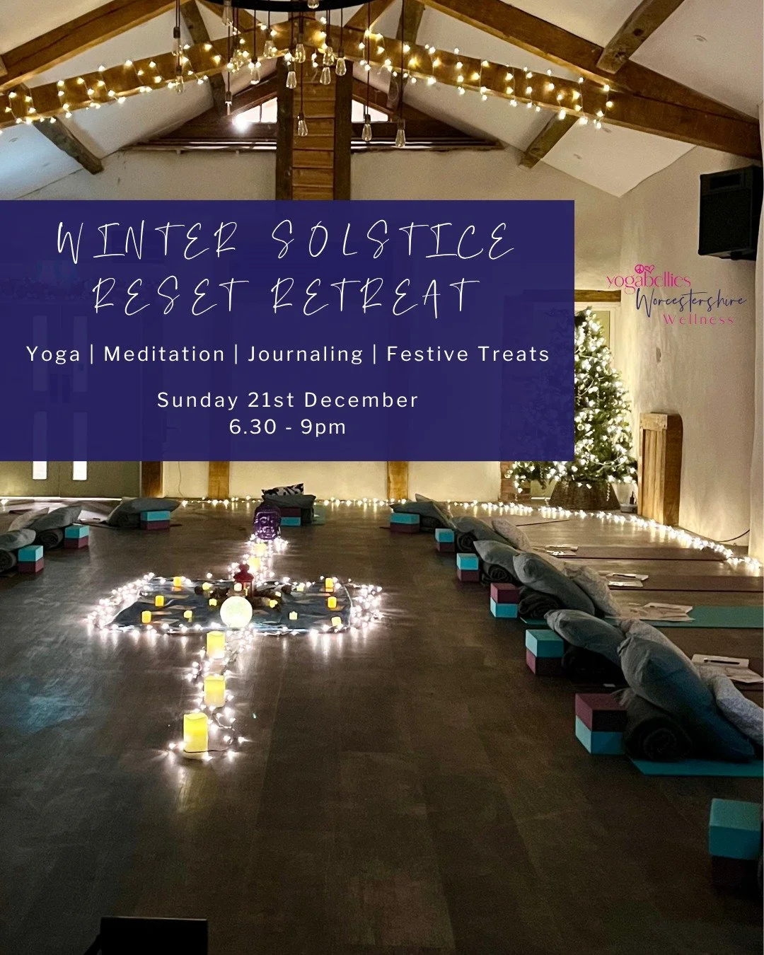 Our Winter Solstice Reset Retreat is your invitation to slow down before the December chaos.

Expect:
🕯️ Candlelit yoga &amp; journaling
🧘 Slow flow &amp; yoga nidra
🍷 Festive treats &amp; mulled wine
📅 Sunday 21st Dec | Bennetts Willow Barn

You