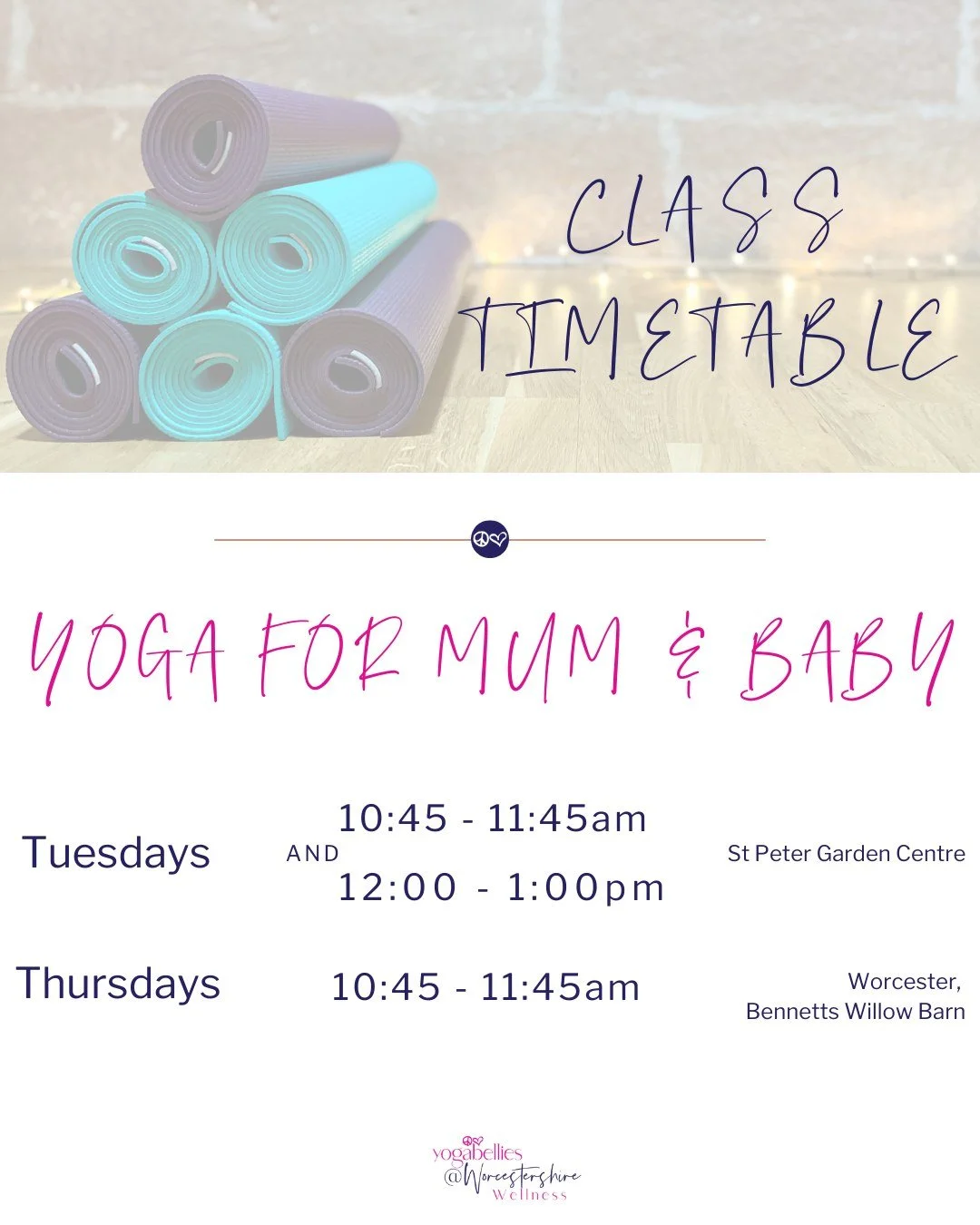 👶 Looking for something to do with your baby this year?

Need a space that&rsquo;s relaxing for you and bonding for your baby?

Our Mum &amp; Baby Yoga classes are gentle, supportive and baby-led.

No pressure, no expectations.  Just time to rebuild