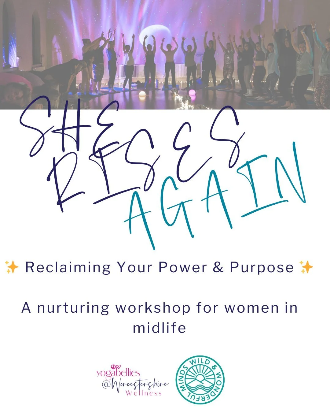 She Rises, Again: Reclaiming Your Power &amp; Purpose with me and @wildandwonderfulminds 💜

This 3.5-hour workshop is a gentle yet powerful invitation for women ready to pause, reflect and reconnect with themselves during times of change.

Created f